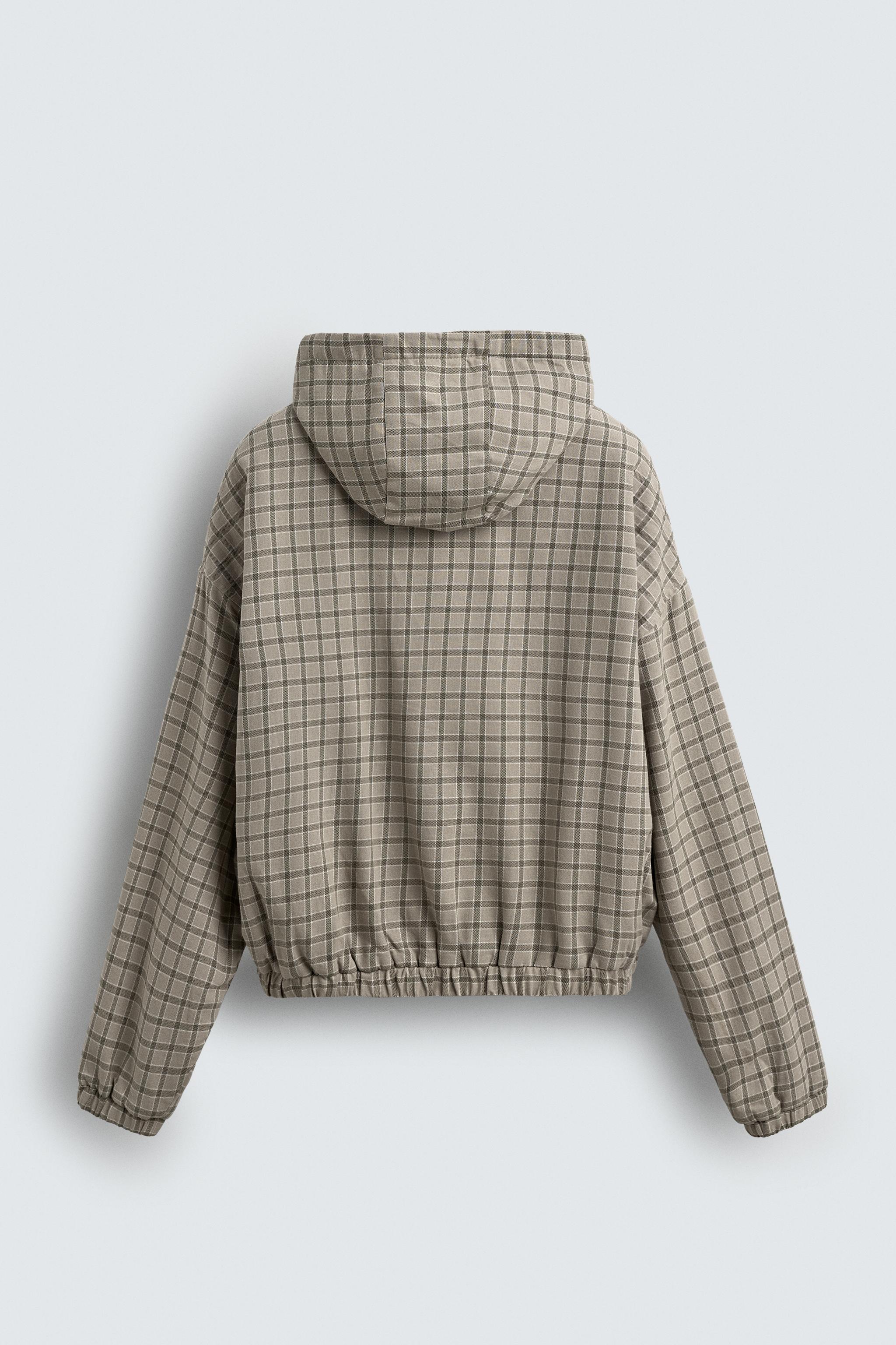 CHECKERED BOXY FIT JACKET