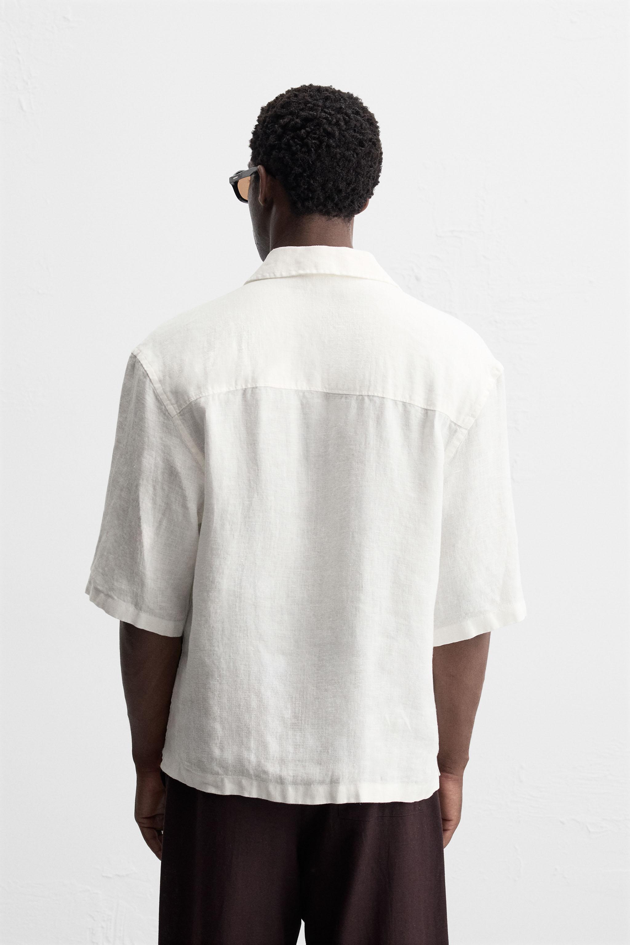 100% LINEN KIMONO SHIRT