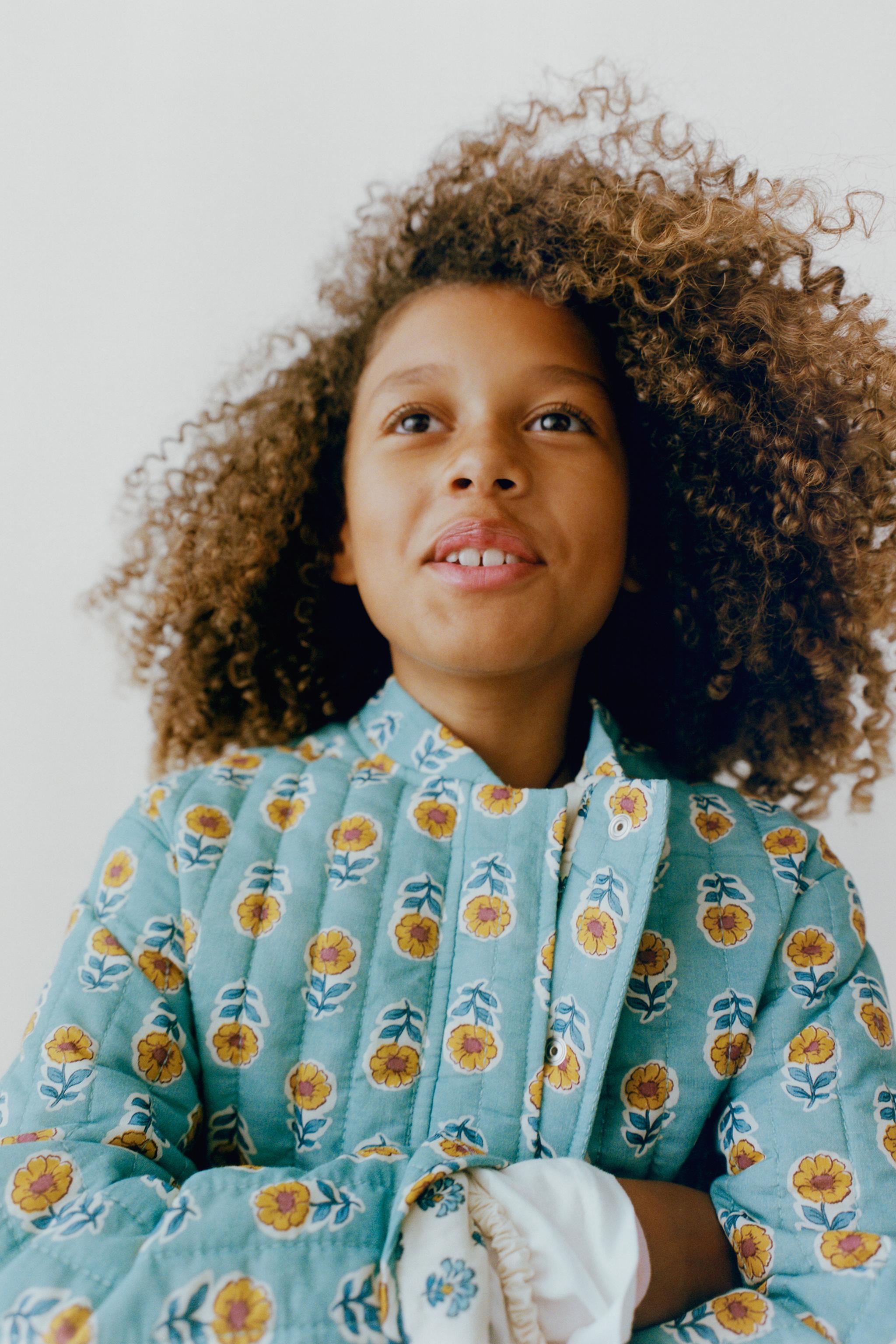 FLORAL PRINT PUFFER JACKET