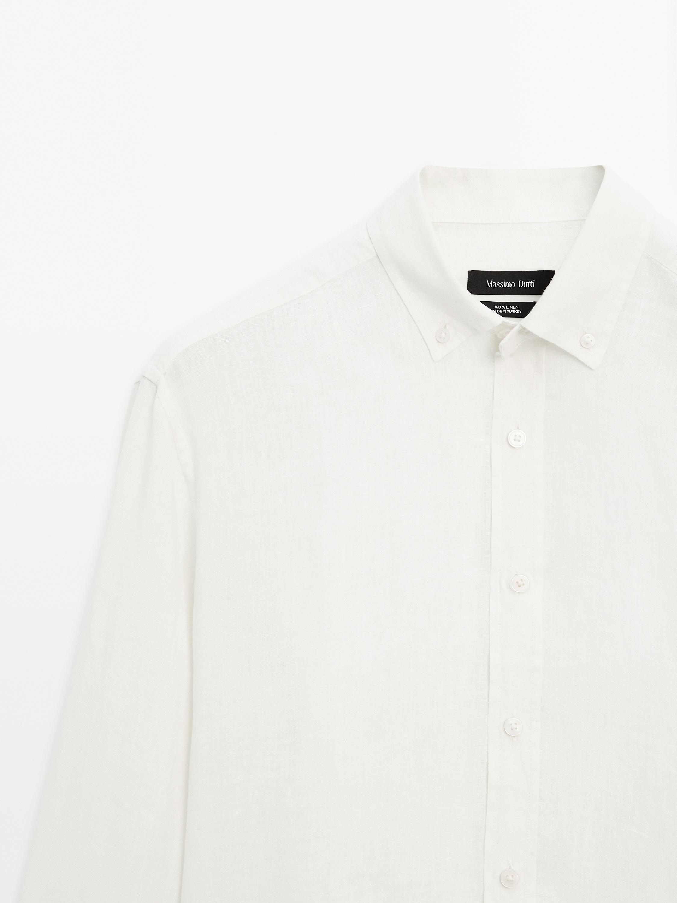 100% linen regular fit shirt