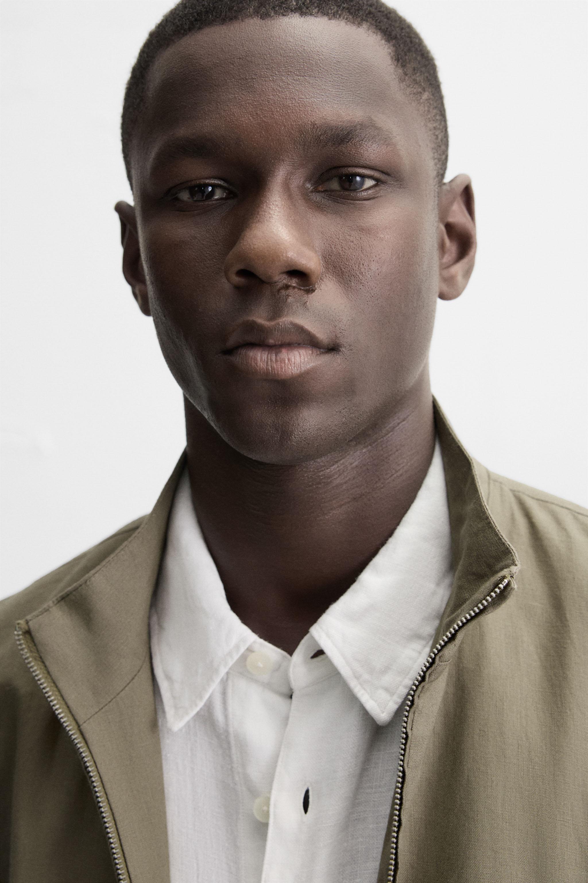 100% LINEN BOMBER JACKET