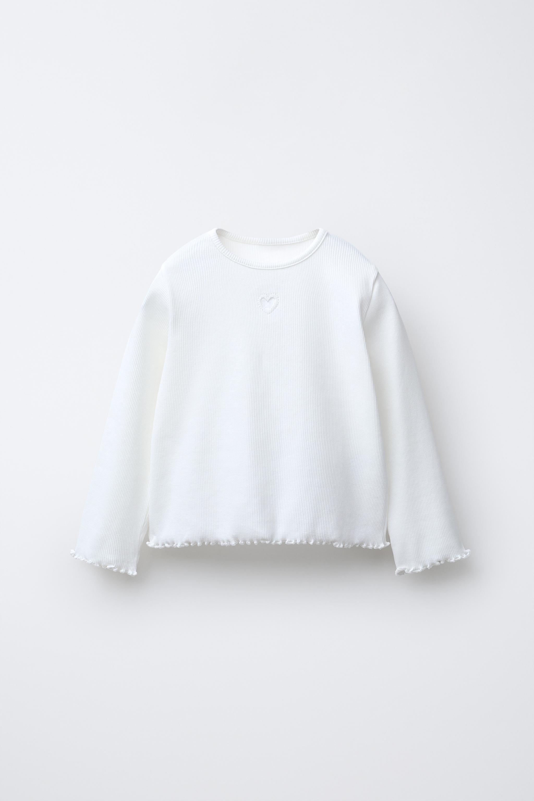 RIBBED HEART T-SHIRT