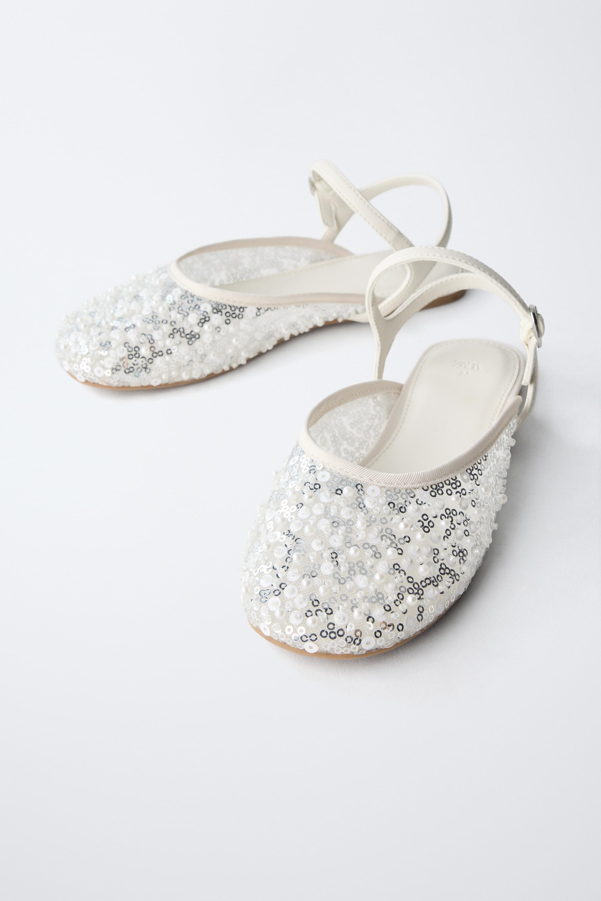 PEARL FANTASY SLINGBACK BALLET FLATS