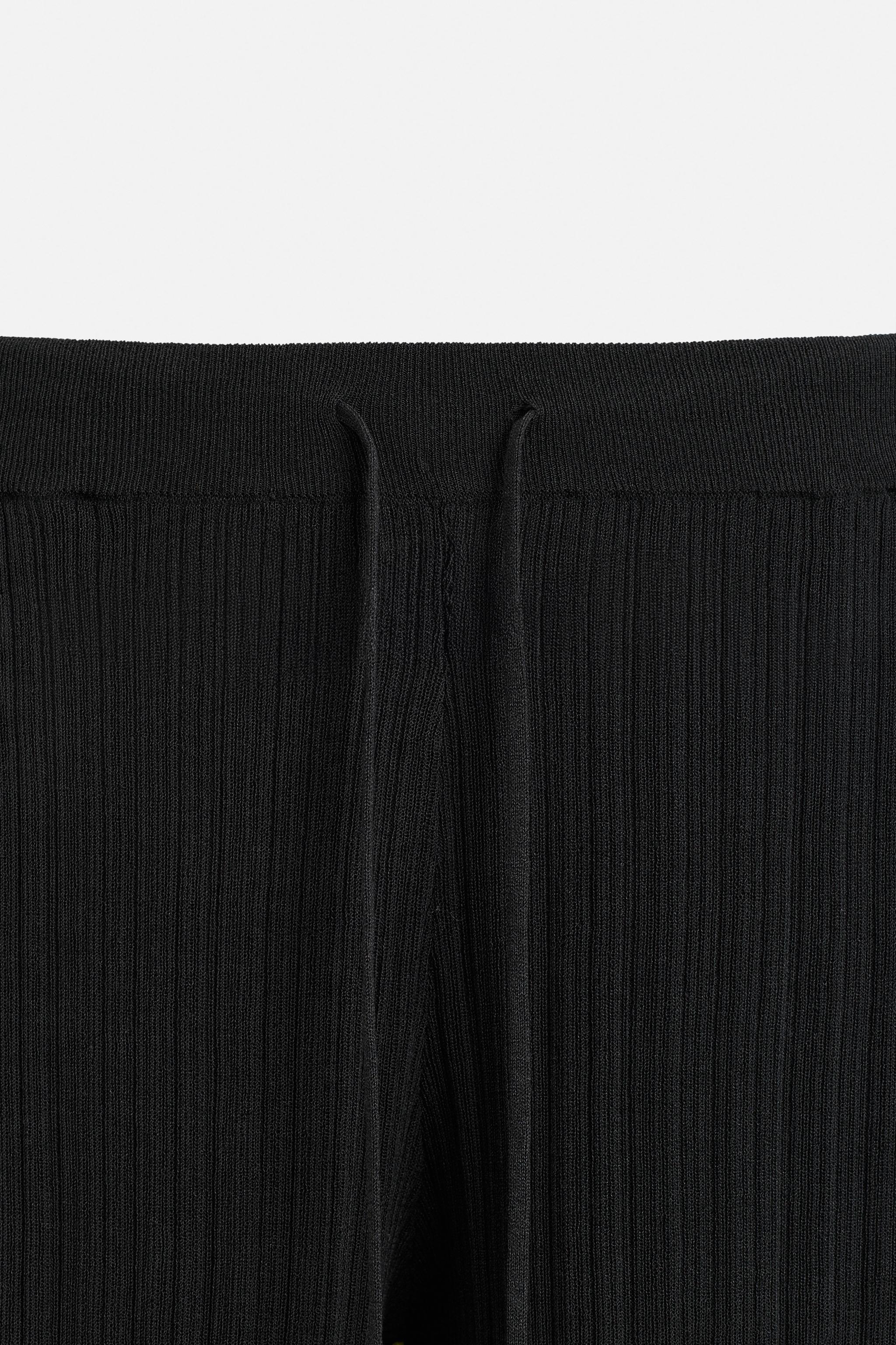 STRUCTURED KNIT PANTS
