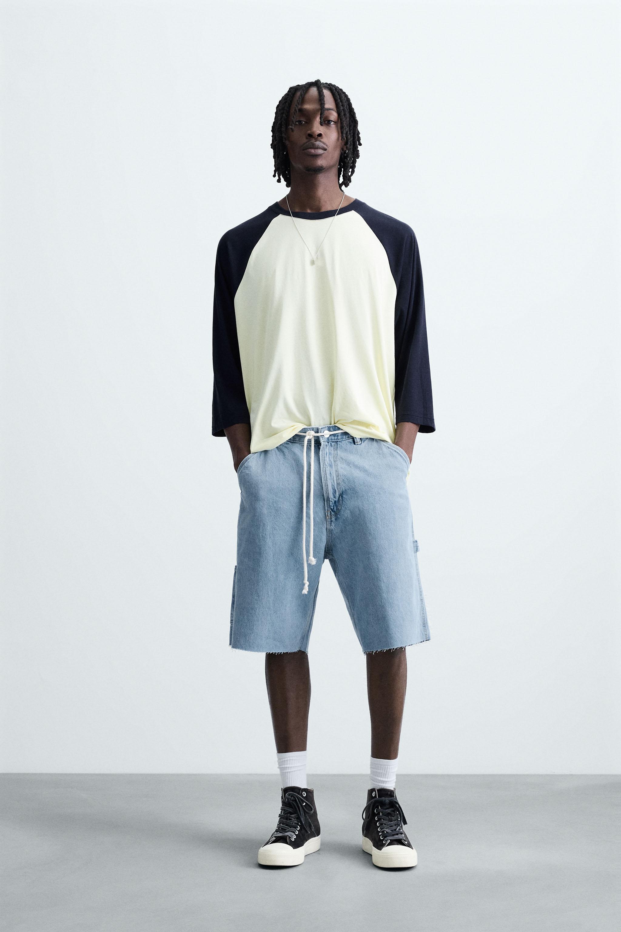 CARPENTER POCKET DENIM BERMUDA SHORTS
