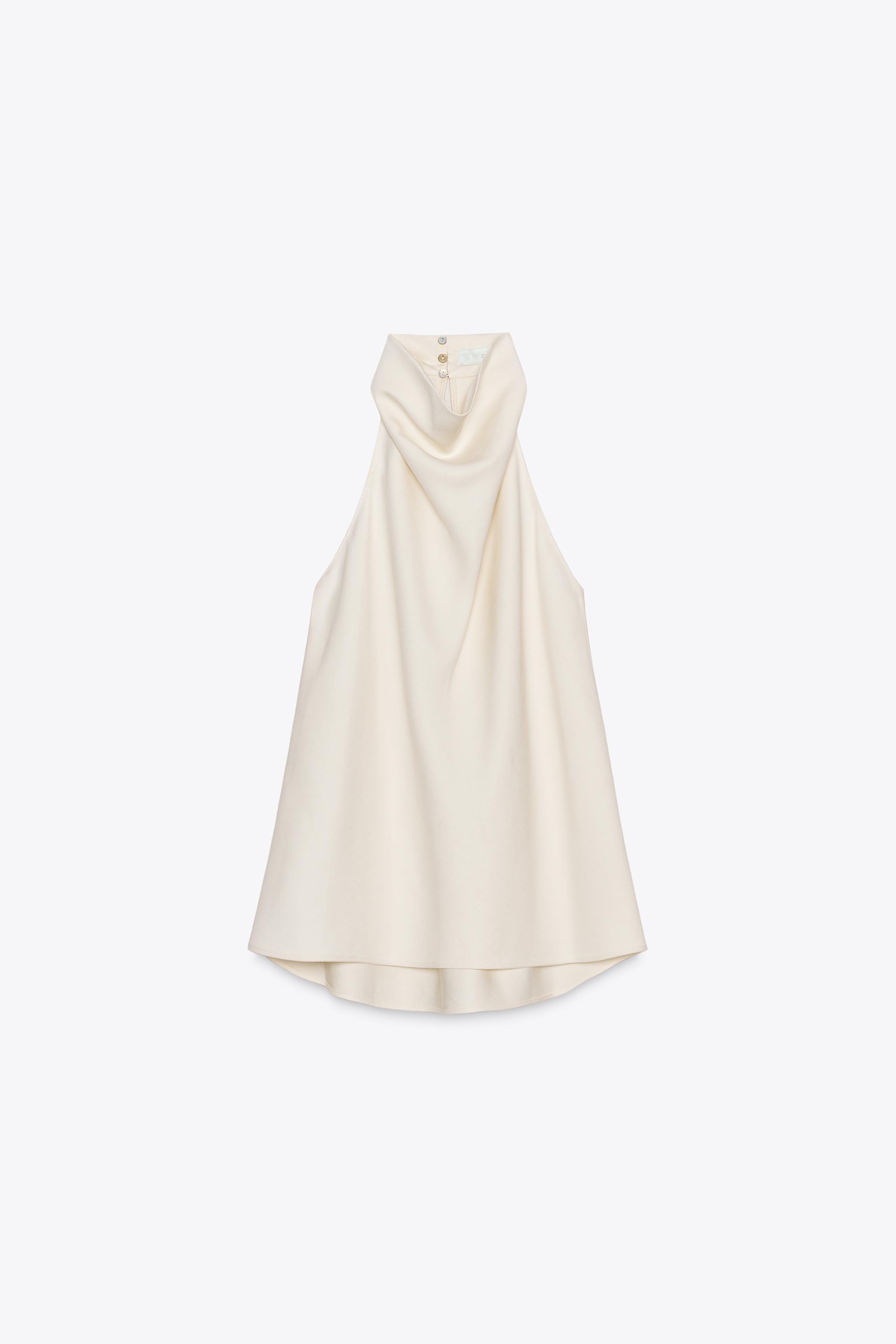 ZW COLLECTION FLOWY HALTER TOP