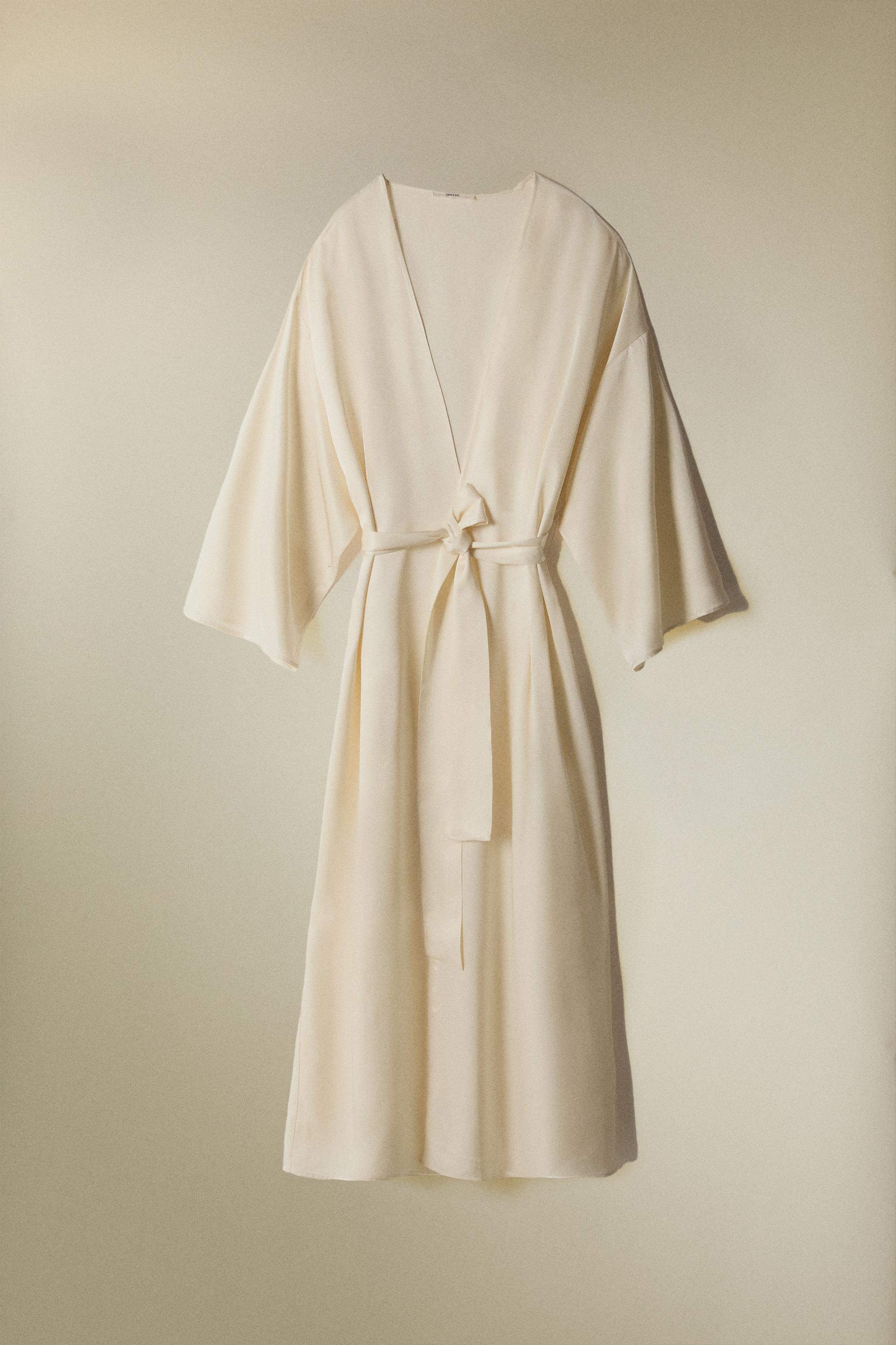 SOLID SATEEN ROBE