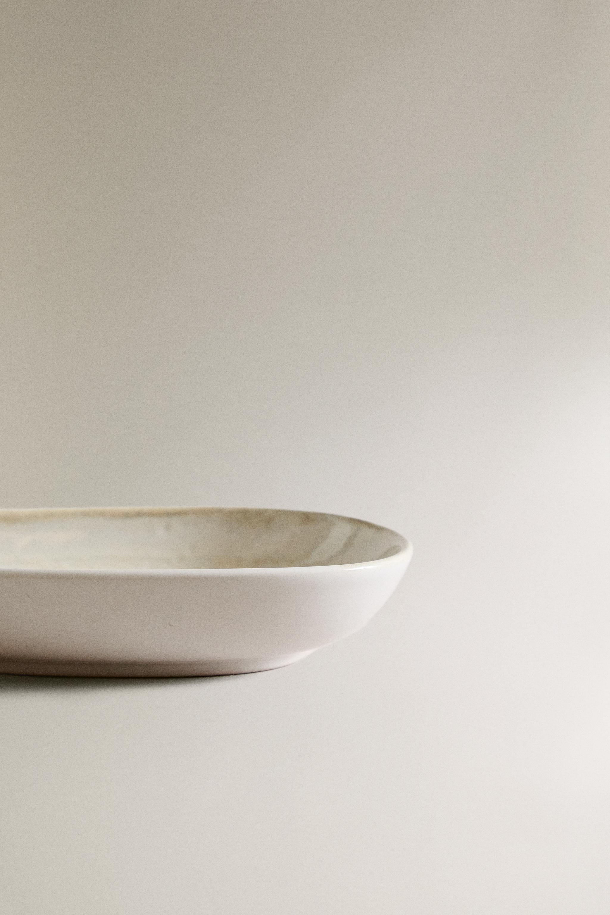 ECRU STONEWARE MINI PLATE