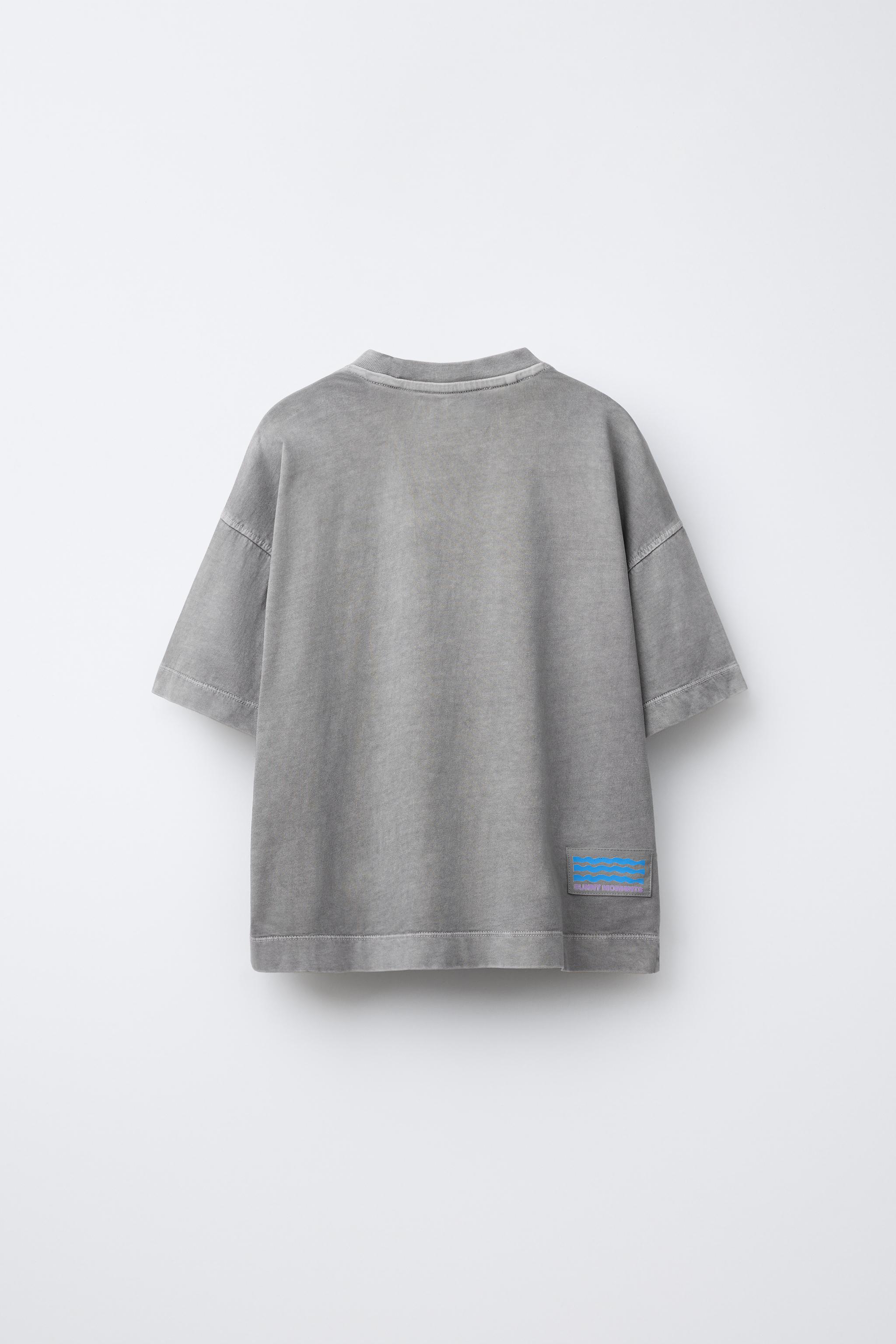 GARMENT DYE PRINTED T-SHIRT AND BERMUDA SET