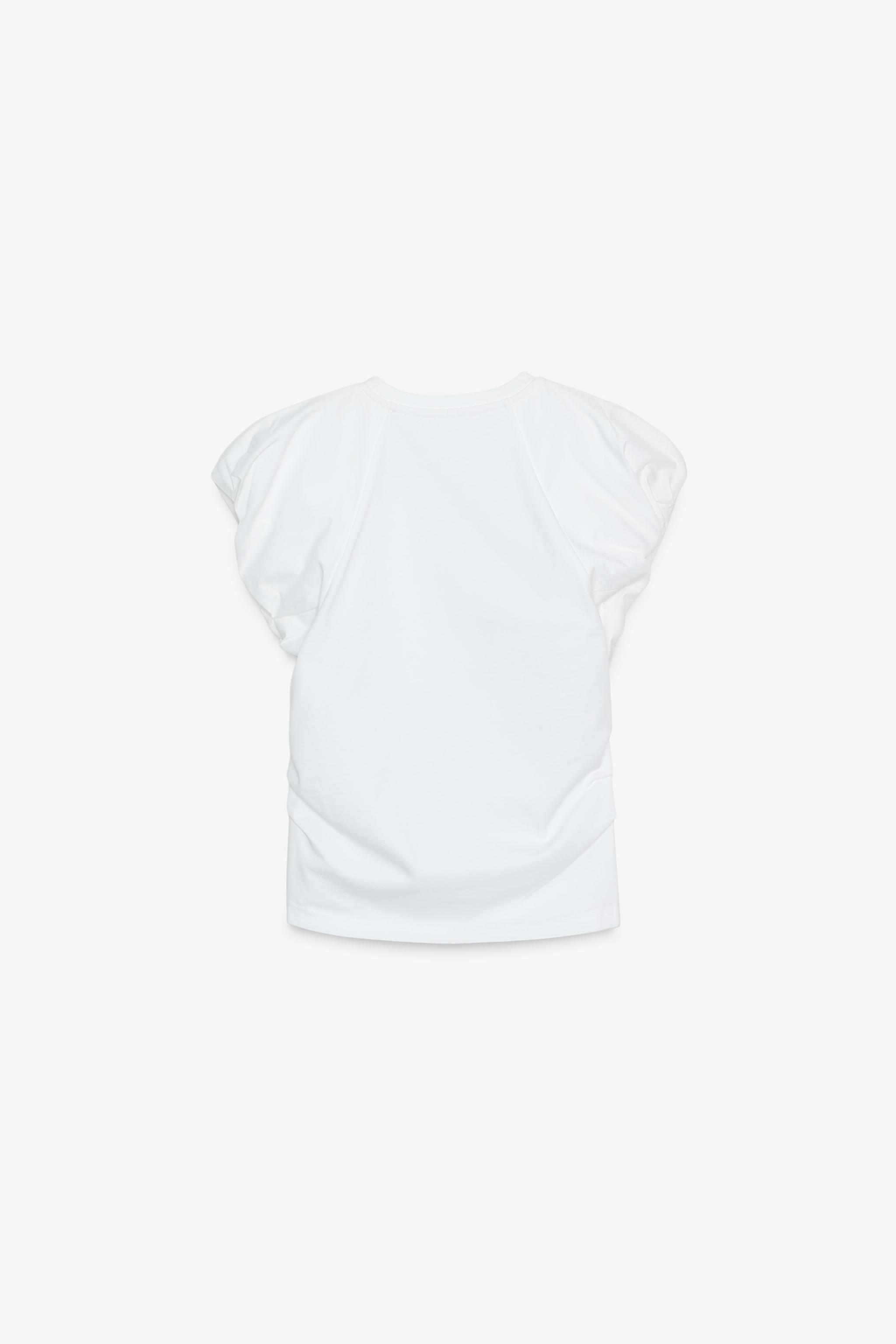 POPLIN COMBINATION T-SHIRT