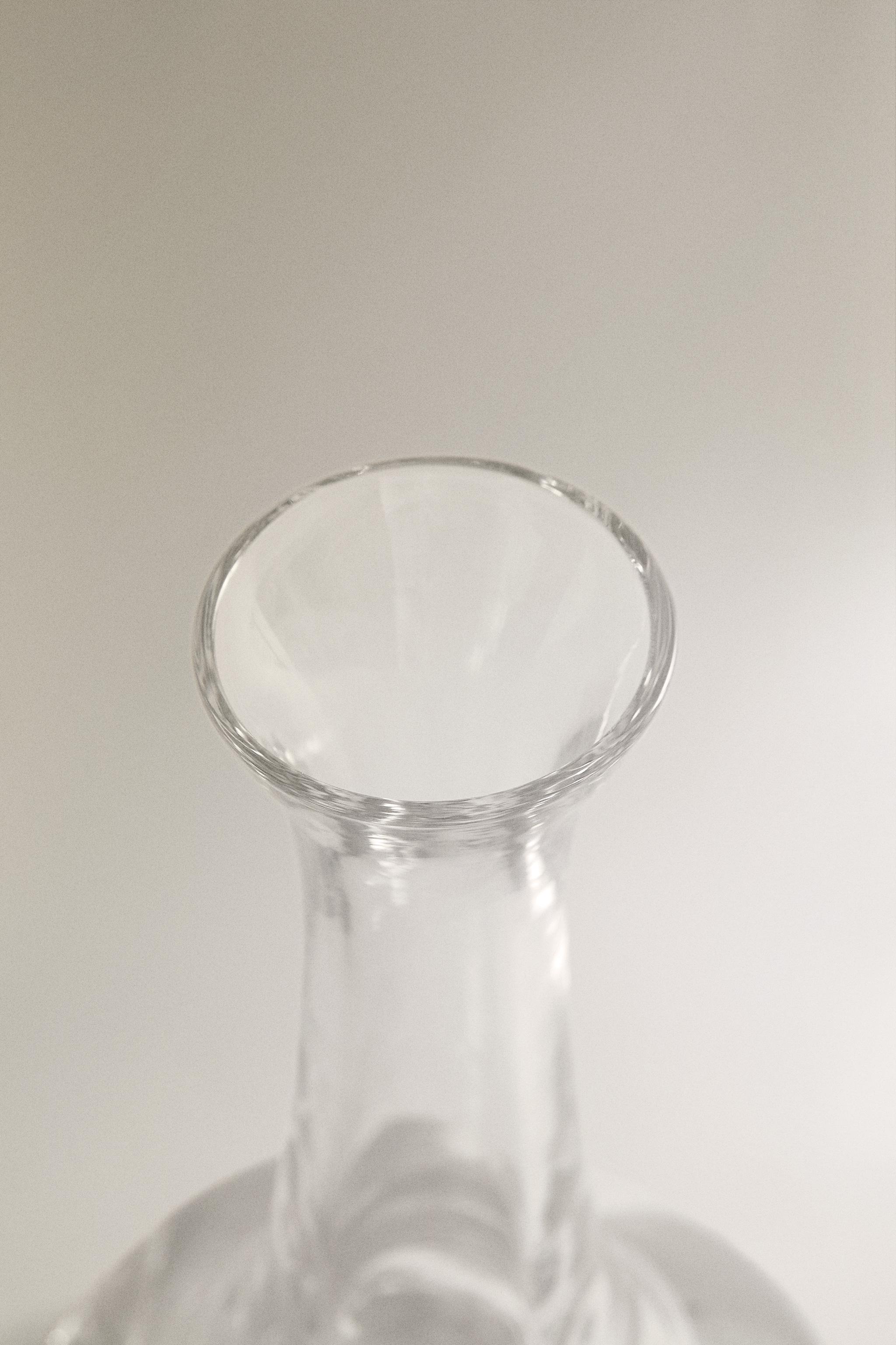LONG NECK GLASS VASE