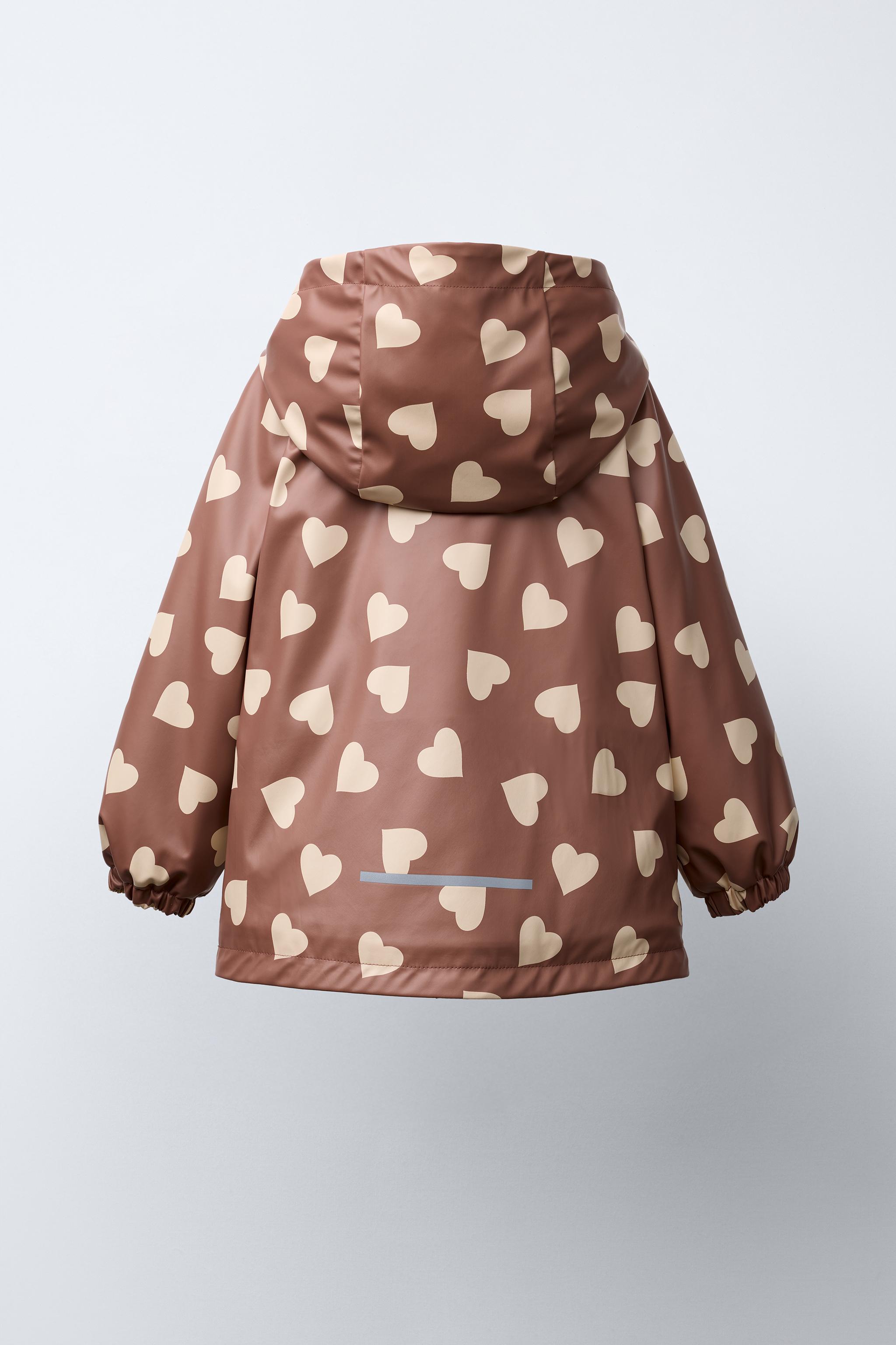 RUBBERIZED WATER-RESISTANT PRINTED RAINCOAT