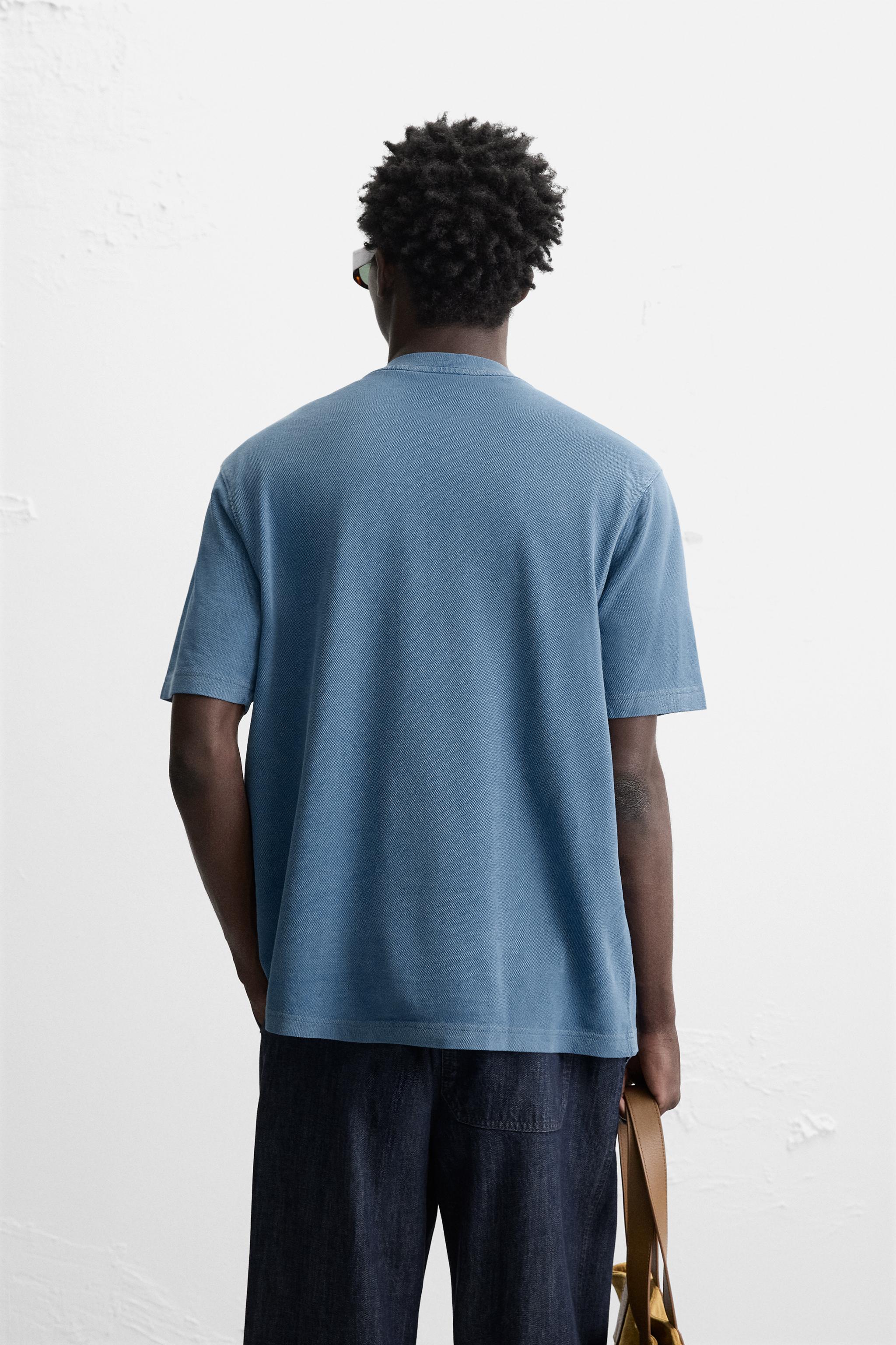 EMBROIDERED PIQUÉ T-SHIRT