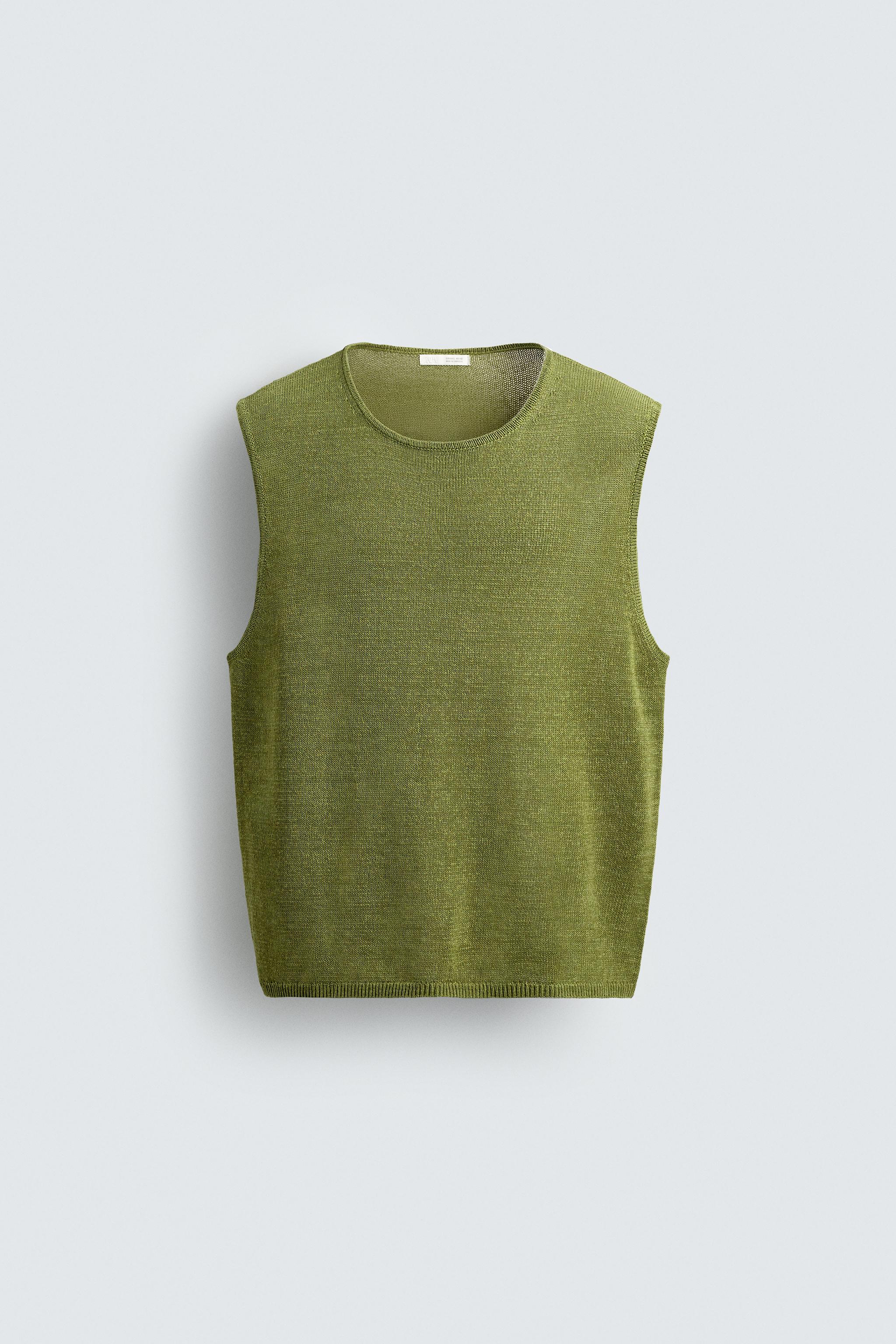 LINEN KNIT VEST