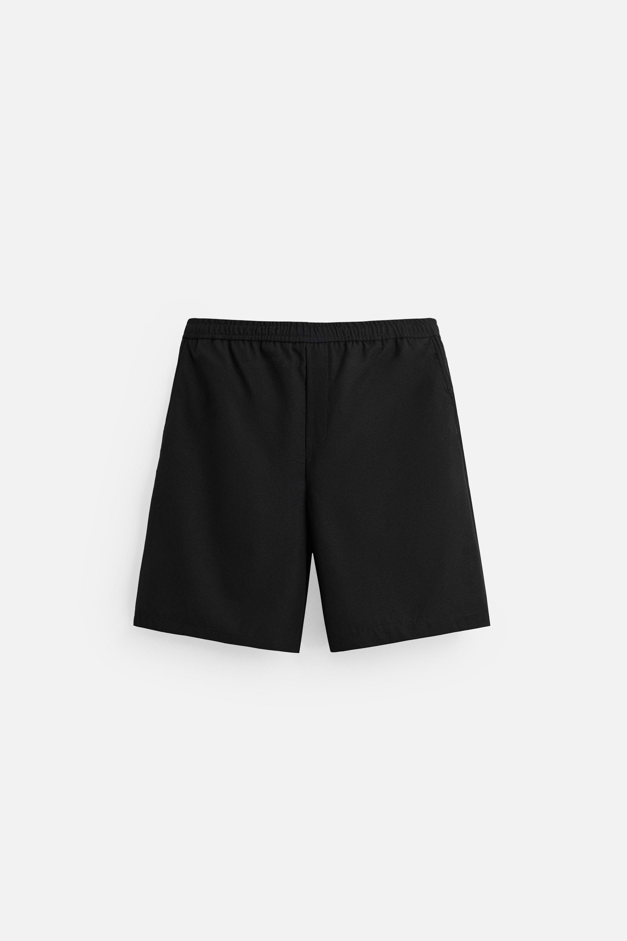 TEXTURED REGULAR FIT SHORTS