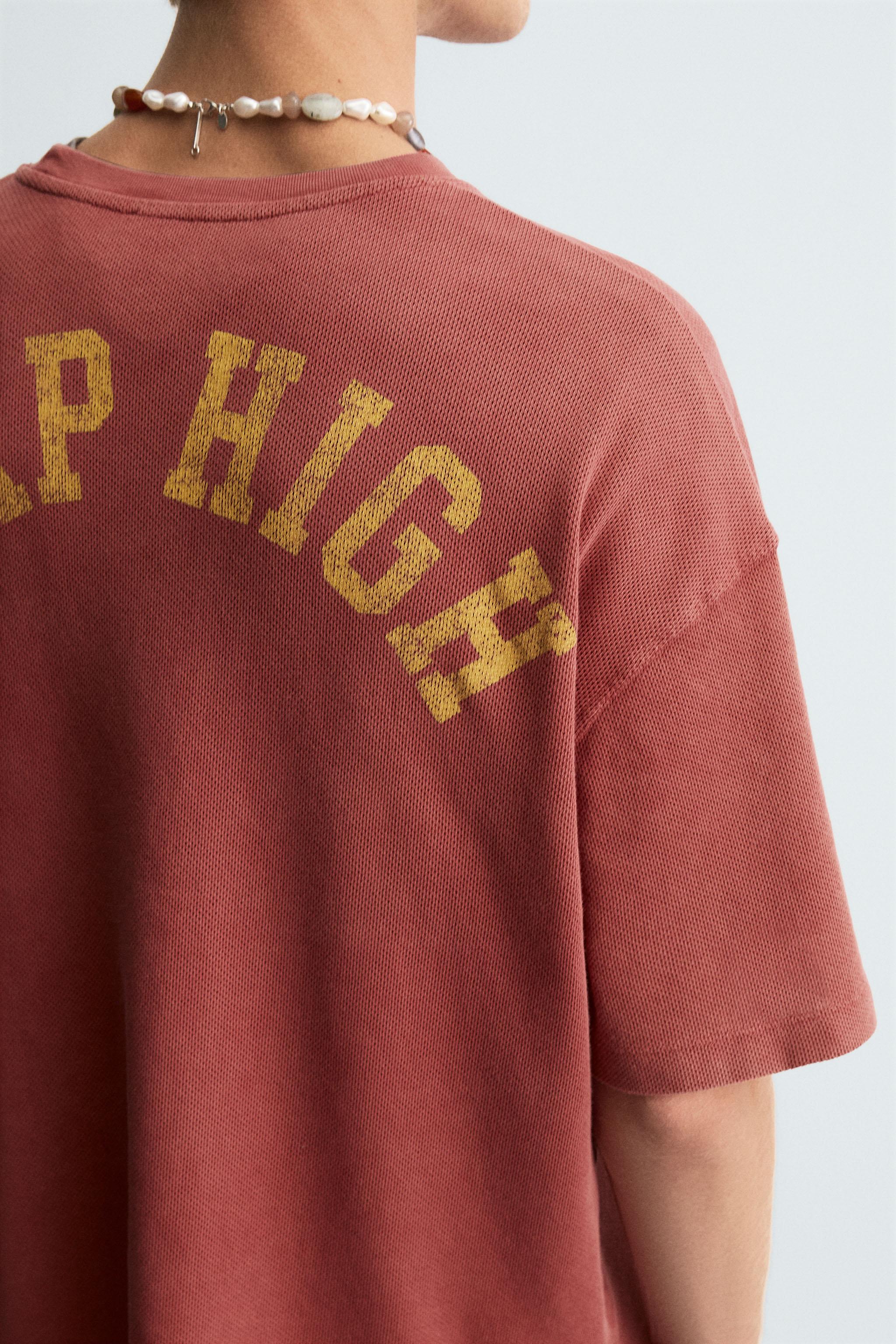 VARSITY OPEN WEAVE T-SHIRT