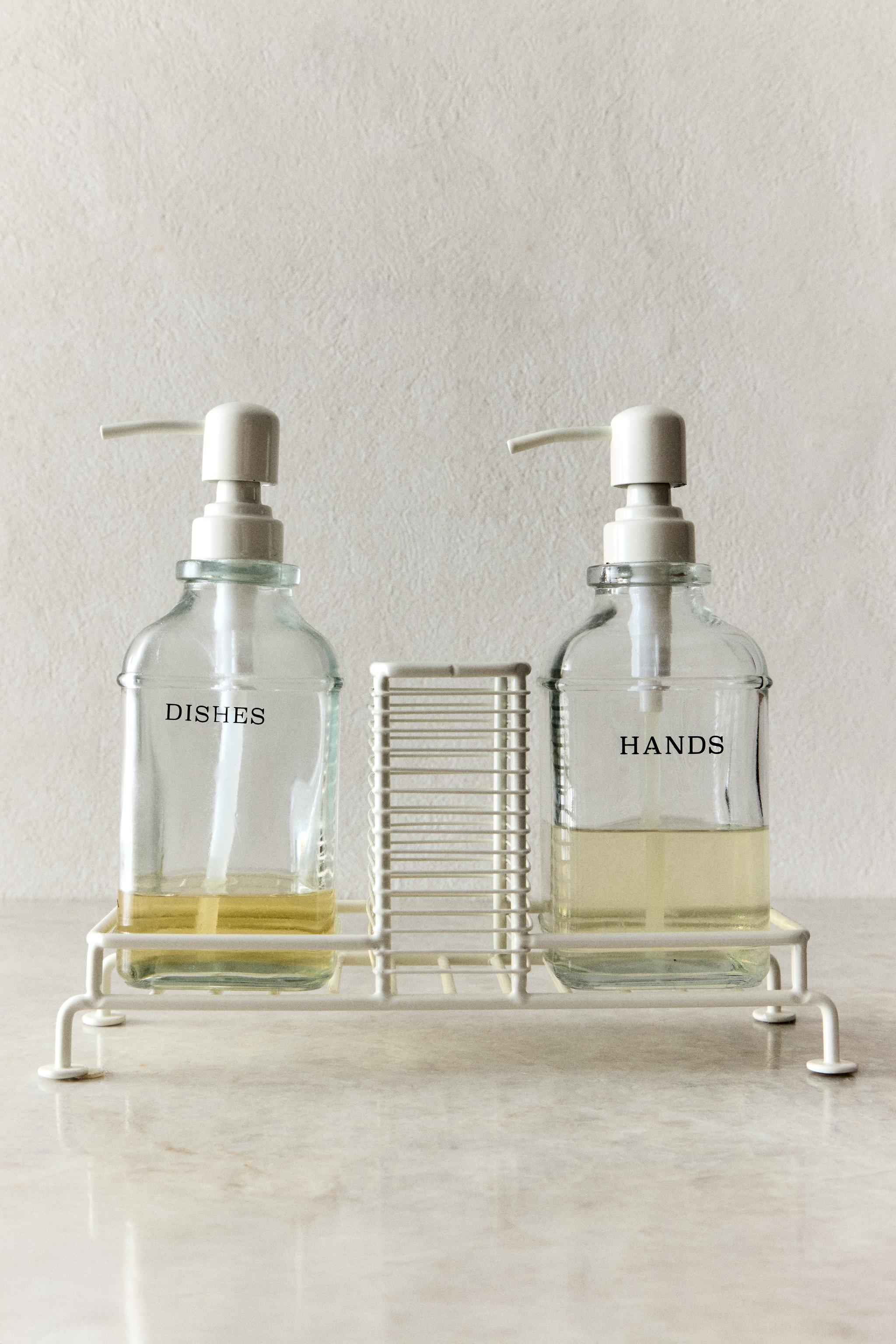 DOUBLE KITCHEN DISPENSER WITH STAND