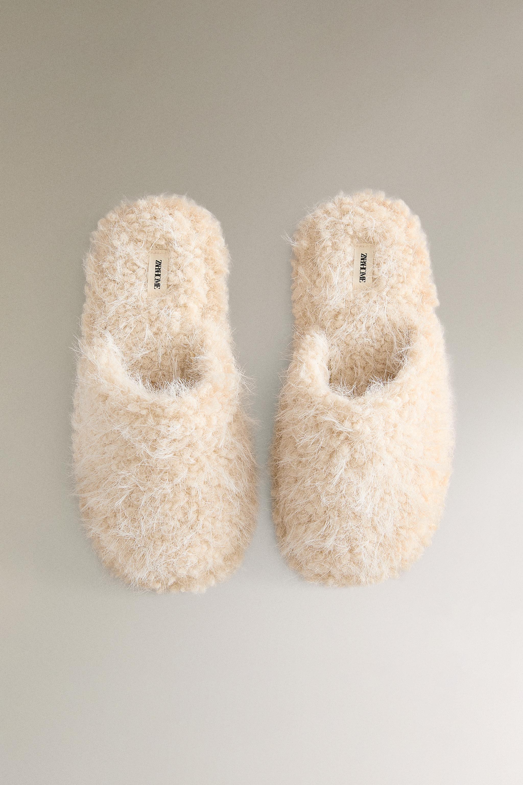 FAUX FUR MULE SLIPPERS