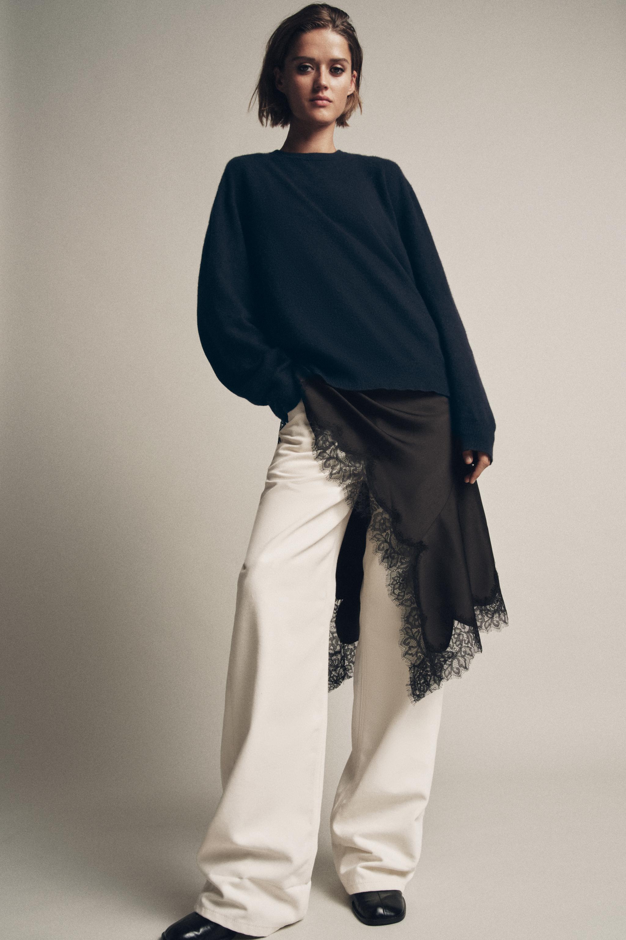 100% CASHMERE BASIC KNIT SWEATER