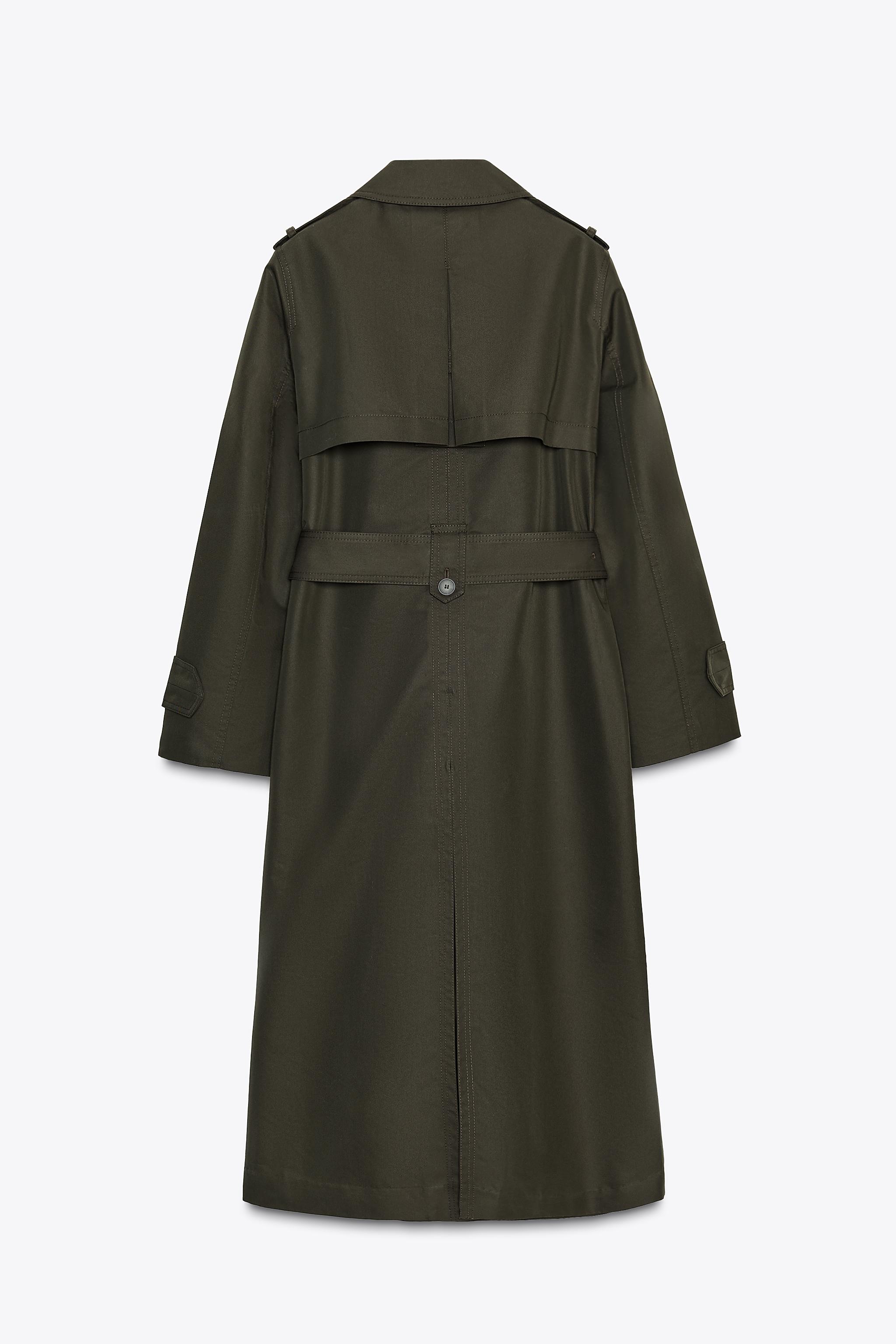 WATER REPELLENT DOUBLE-BREASTED TRENCH COAT ZW COLLECTION
