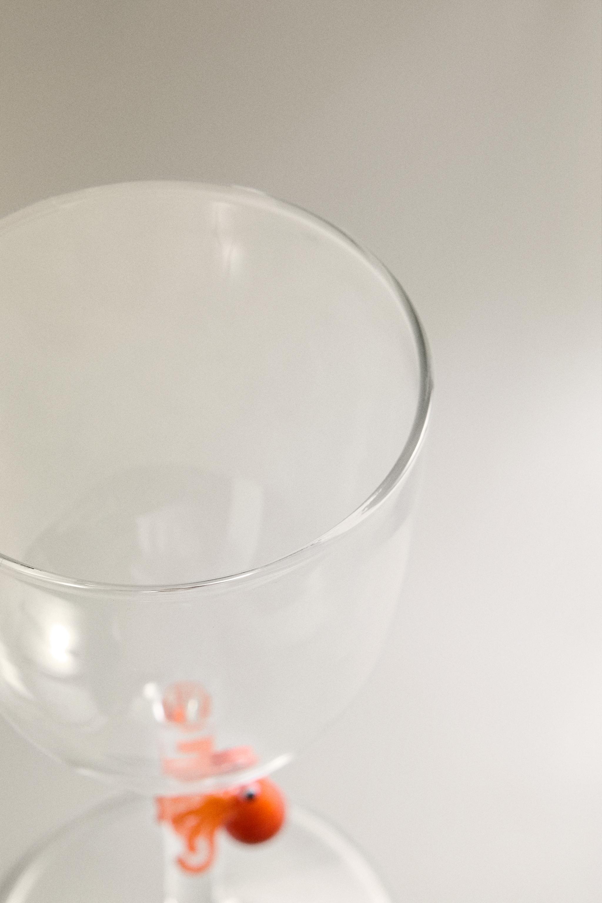 BOROSILICATE GLASS WITH SEA ANIMAL