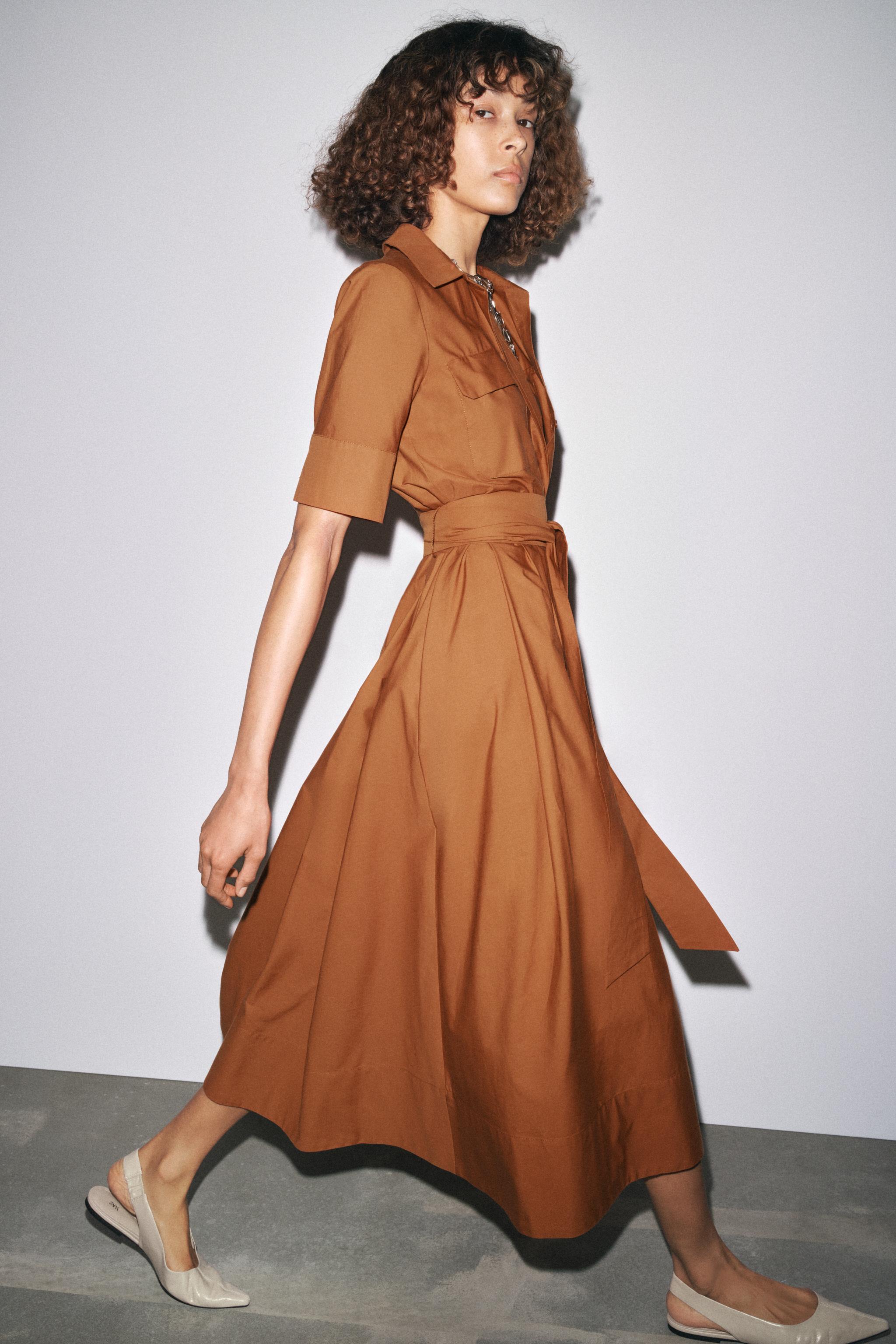 LEATHER SLINGBACK BALLET FLATS