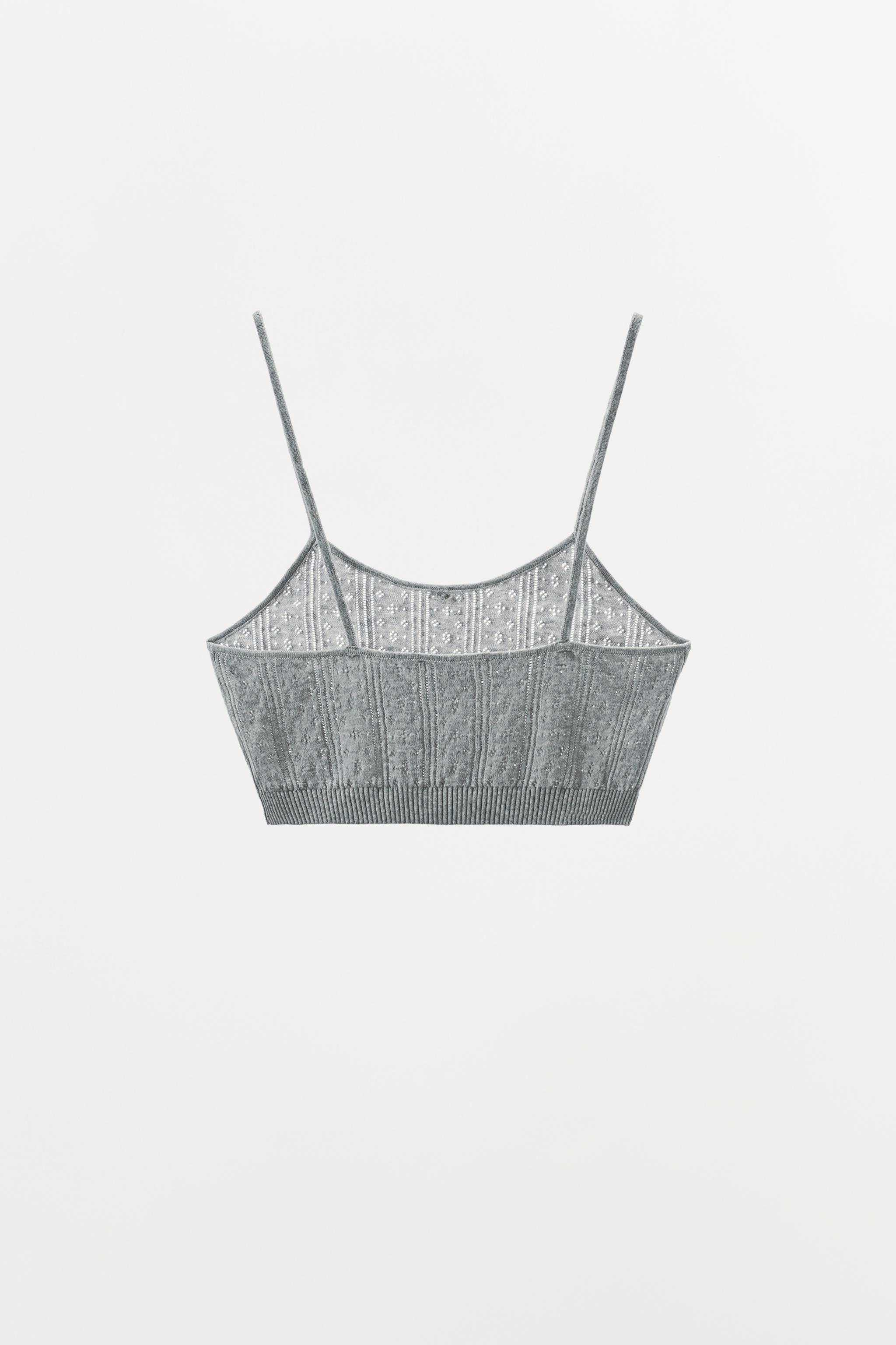 POINTELLE FLORAL BRALETTE