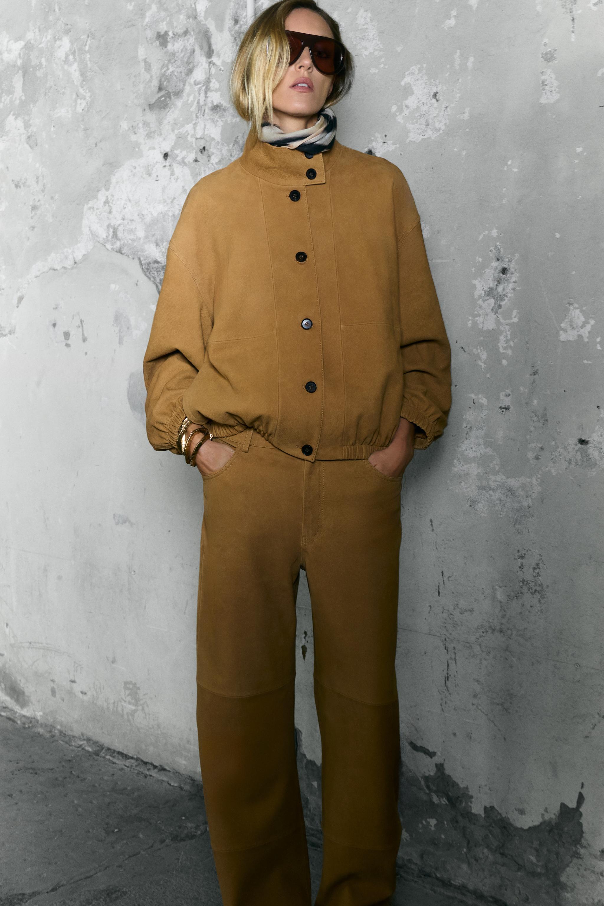 ZW COLLECTION LIMITED EDITION LEATHER BOMBER JACKET