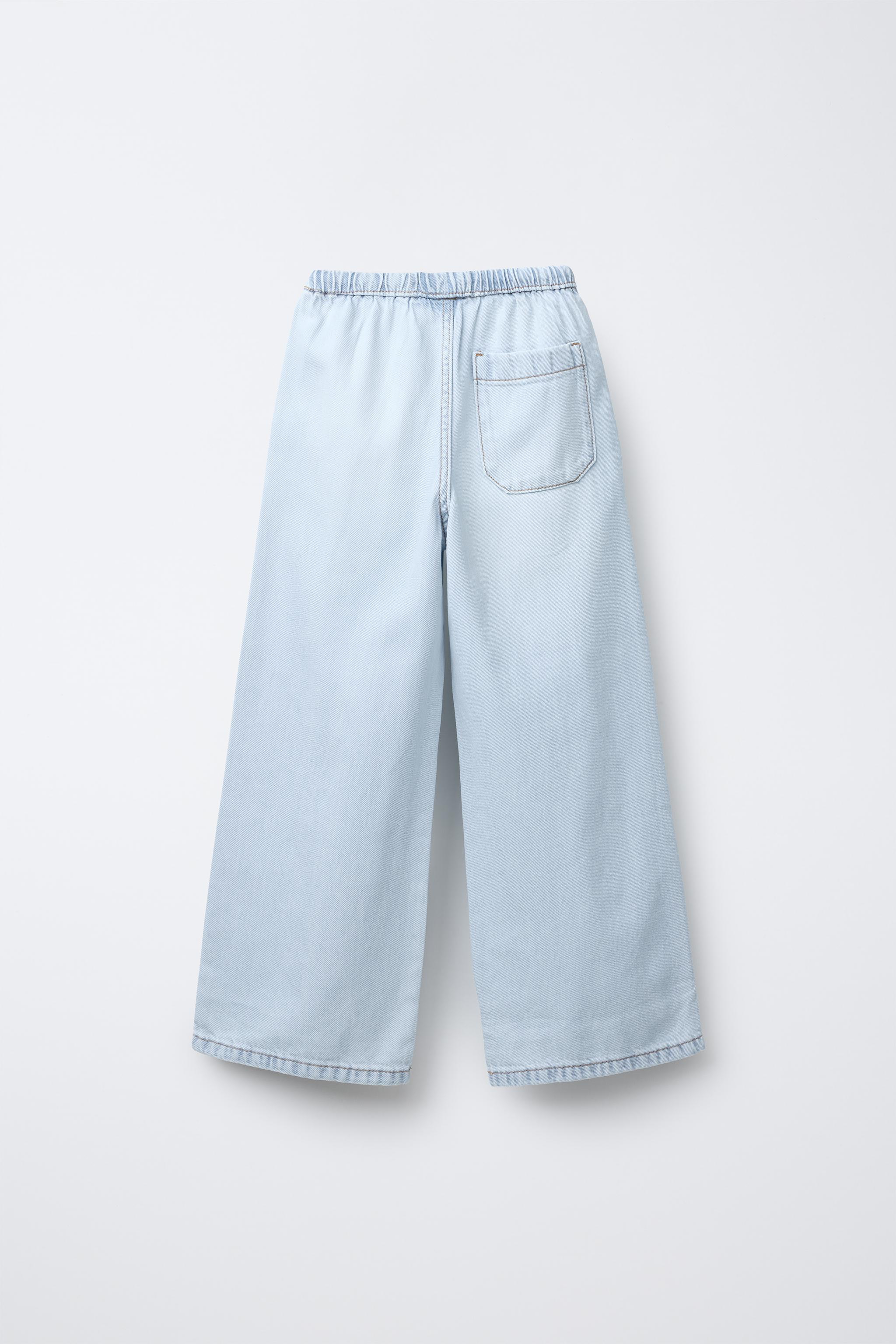 SLIM WAIST WIDE LEG JEANS