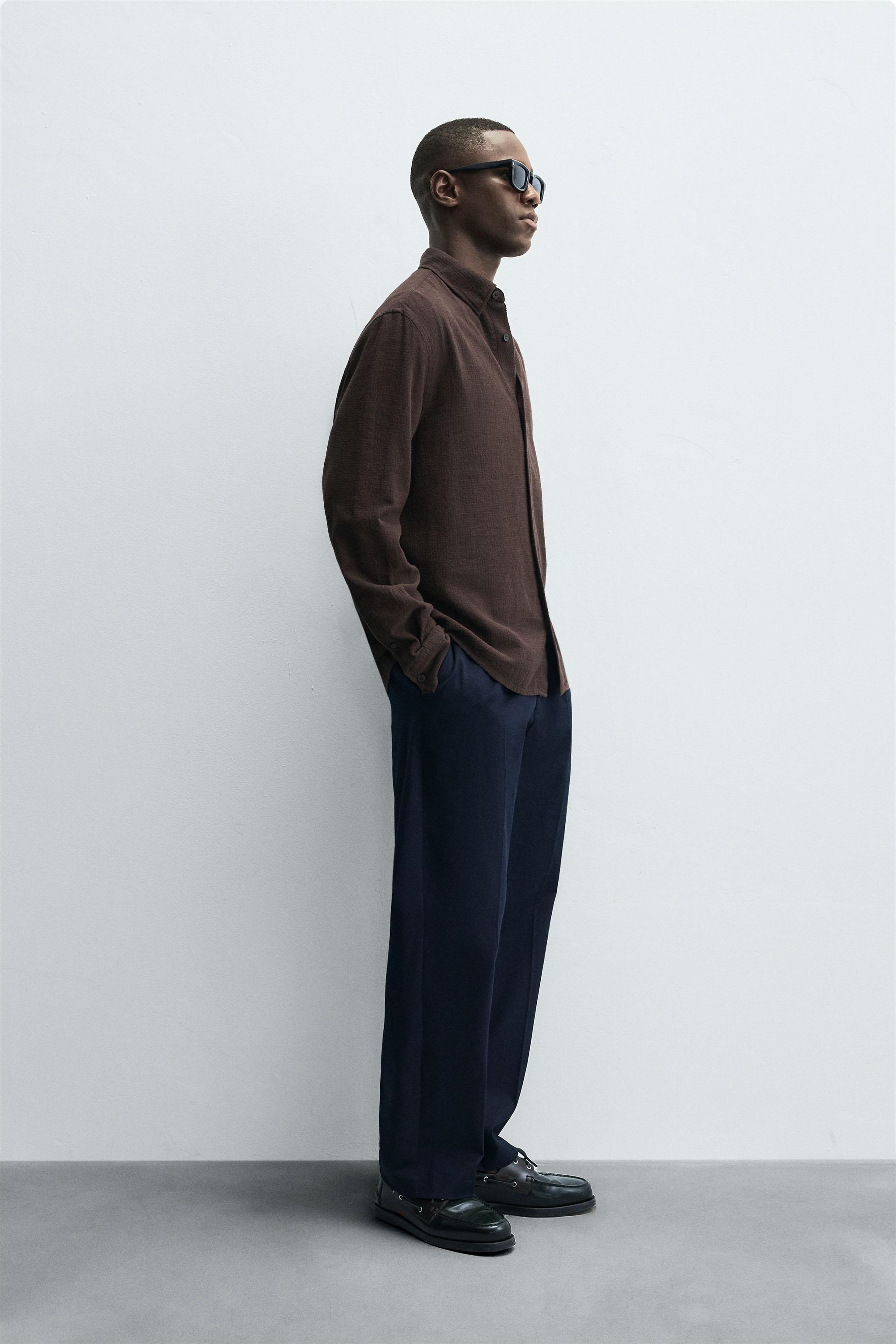 TEXTURED CHECKERED SHIRT