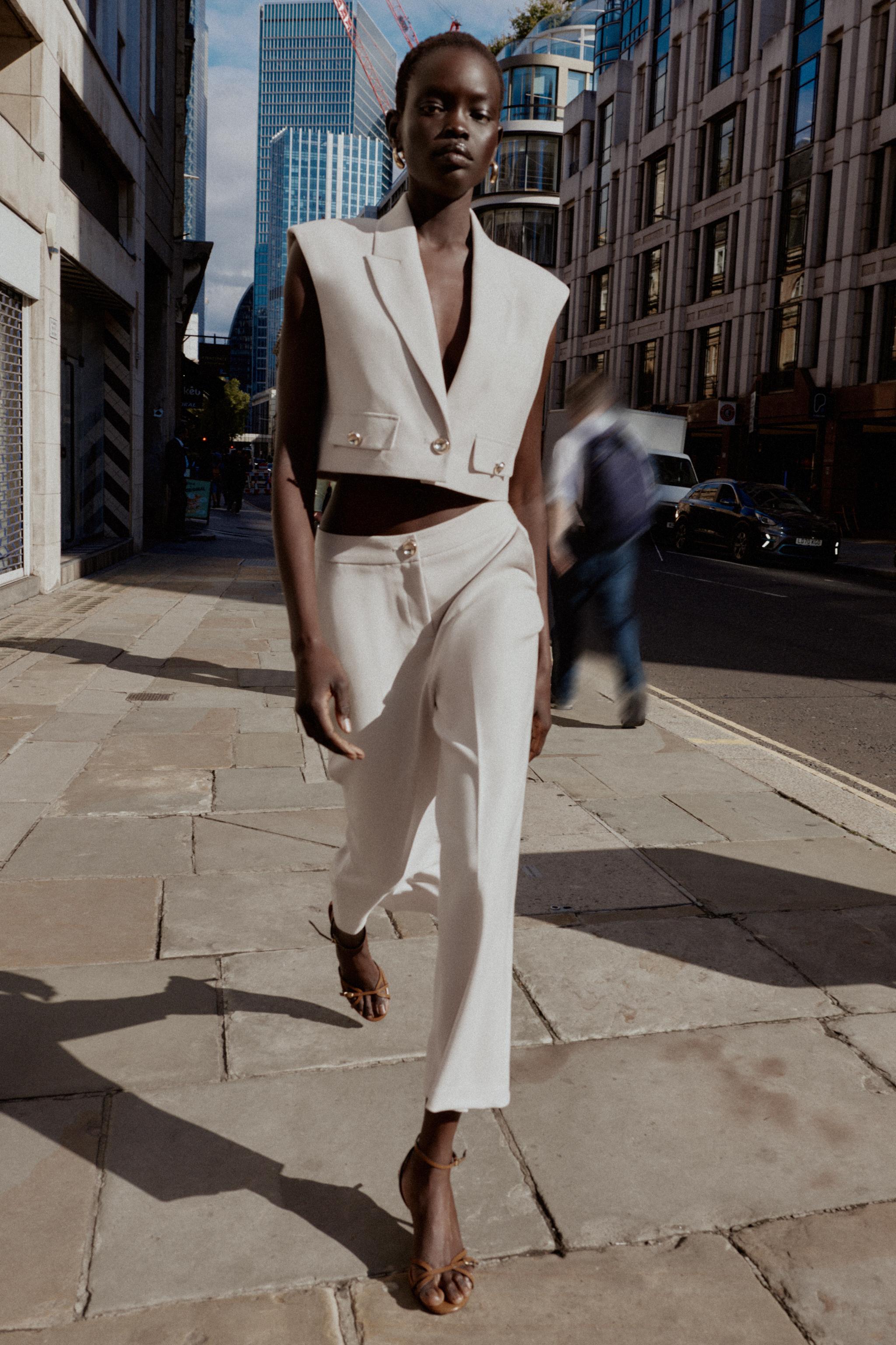 HIGH-WAISTED CULOTTE PANTS