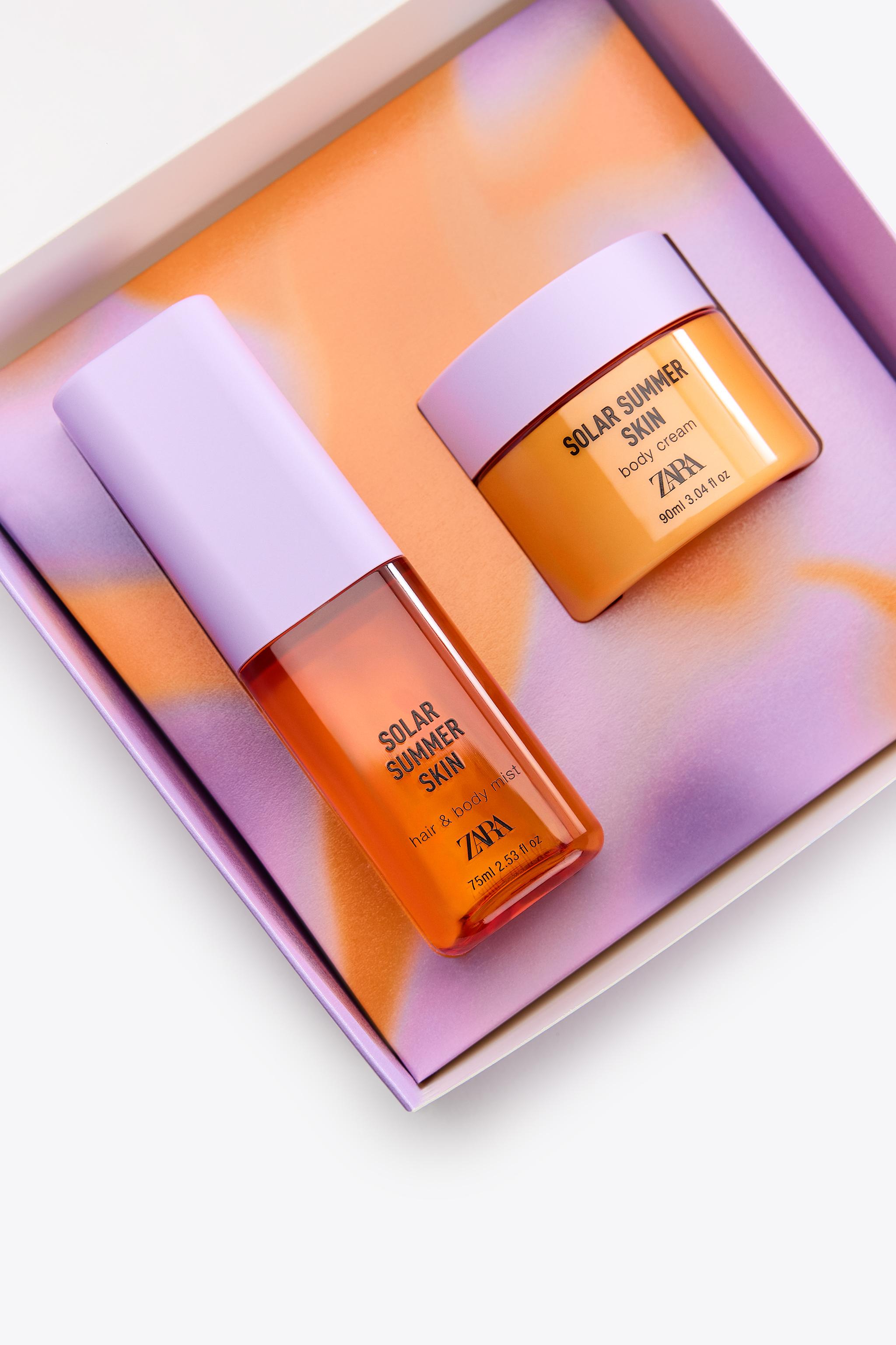 SOLAR SUMMER SKIN HAIR & BODY MIST 75ML (2.54 FL.OZ) + BODY CREAM 90ML (3.04FL.OZ).