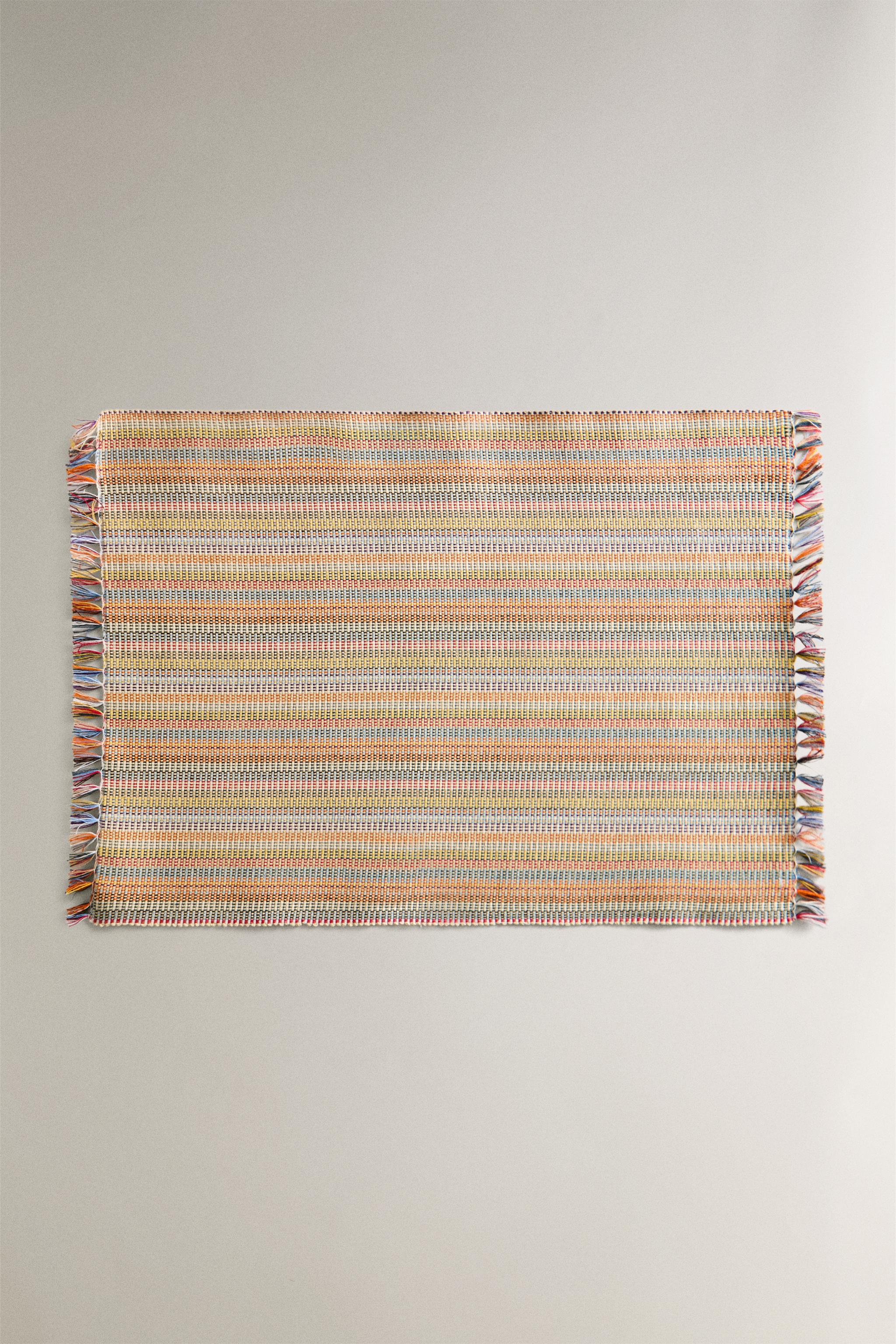 SET OF STRIPED COTTON PLACEMATS (SET OF 2)