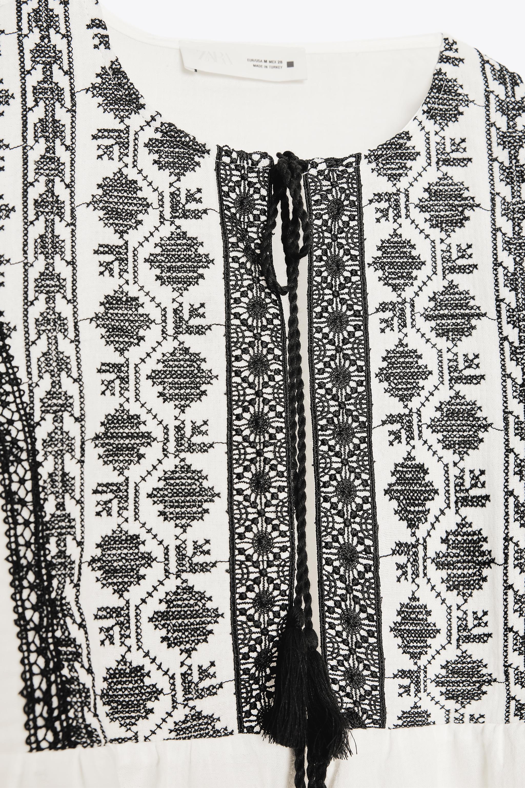 CONTRAST EMBROIDERY SHIRT