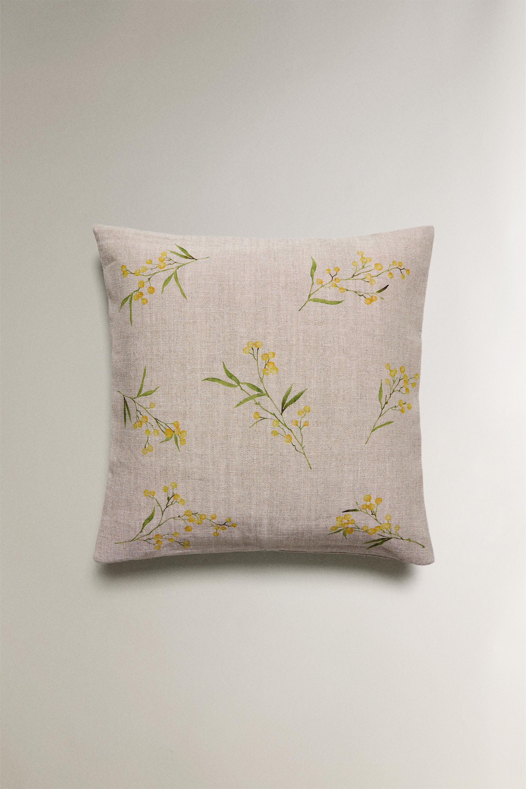 MIMOSA PRINT THROW PILLOW COVER