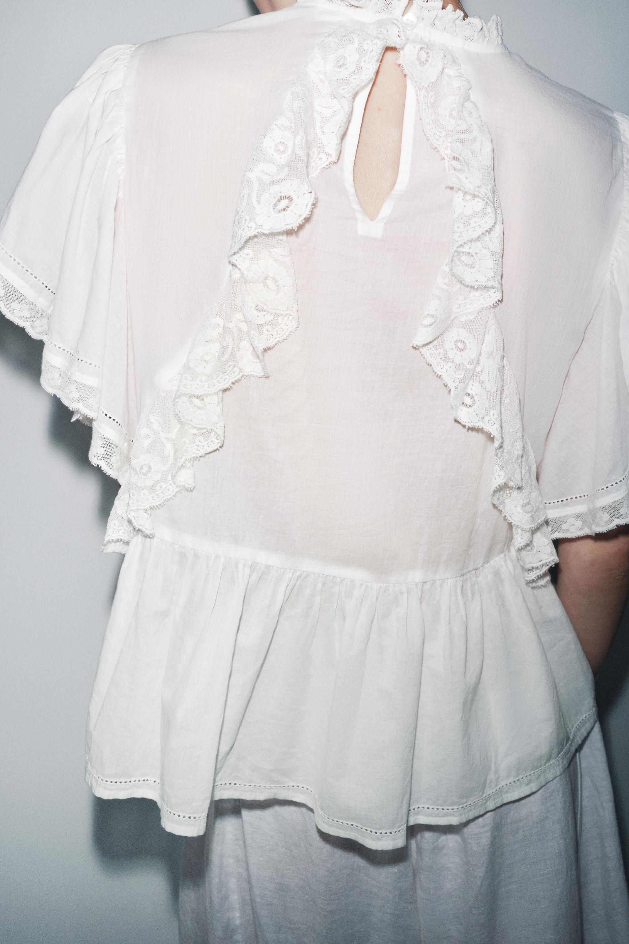 LIMITED EDITION EMBROIDERED LACE TOP