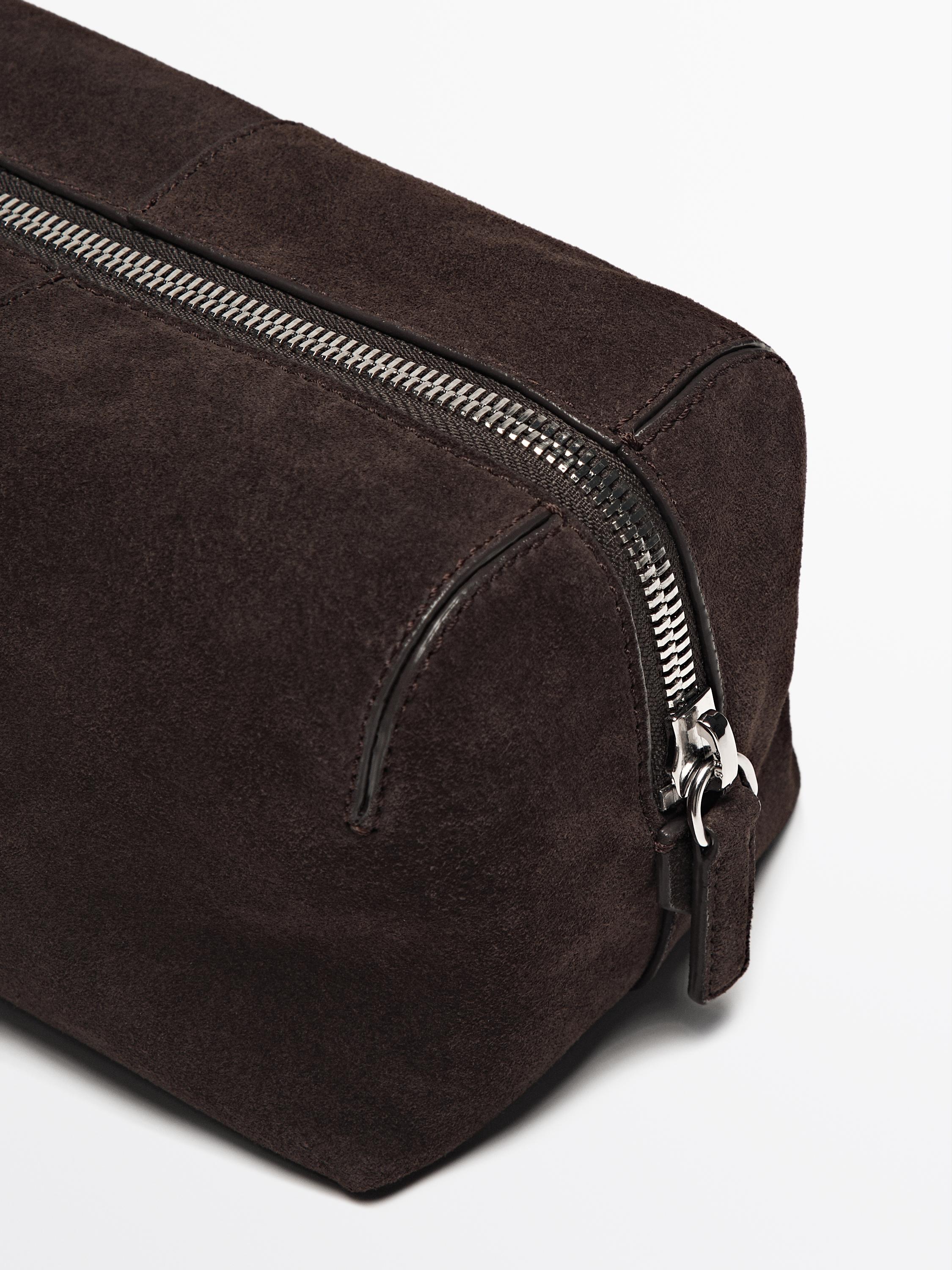 Nappa leather toiletry bag