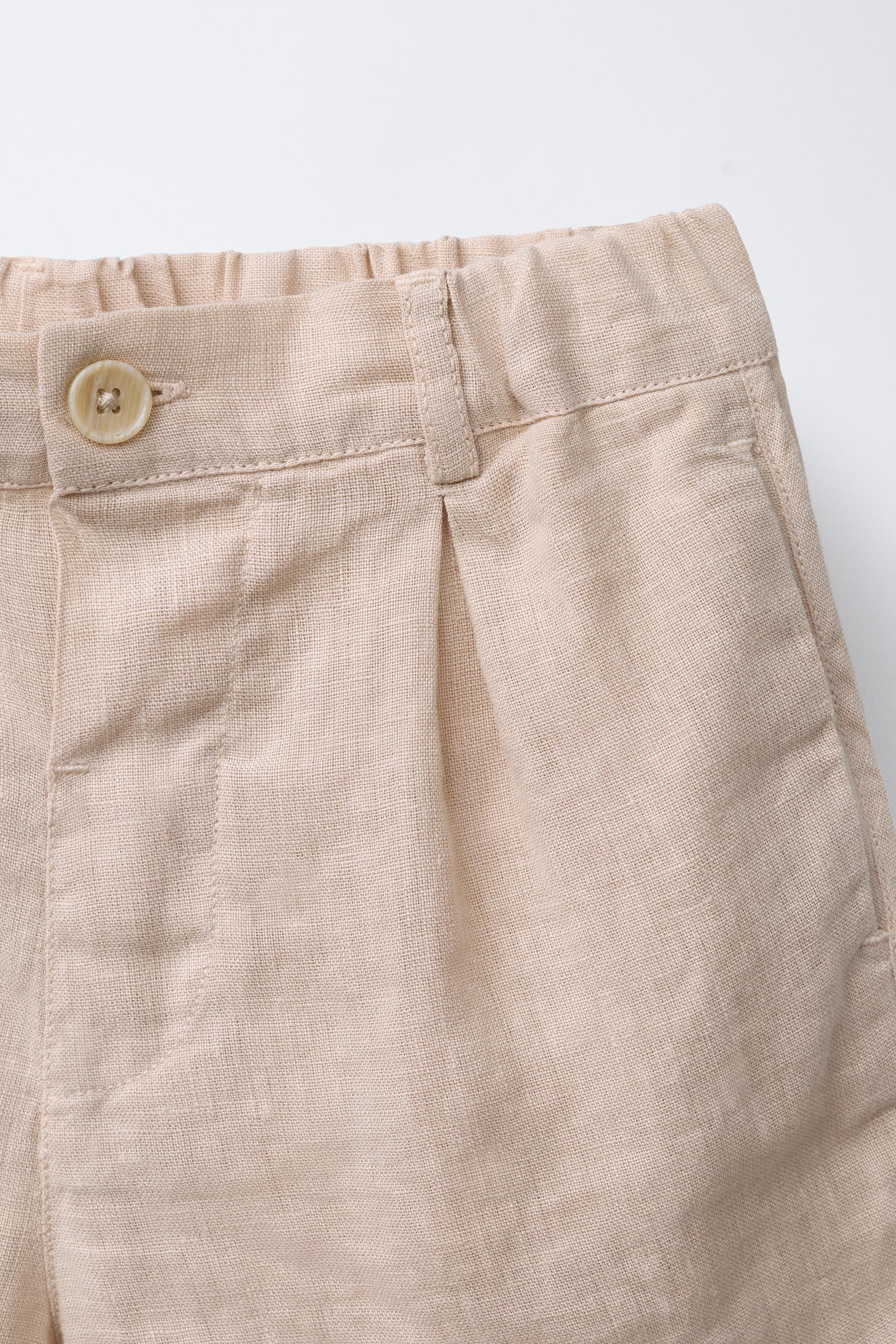 100% LINEN SHORTS
