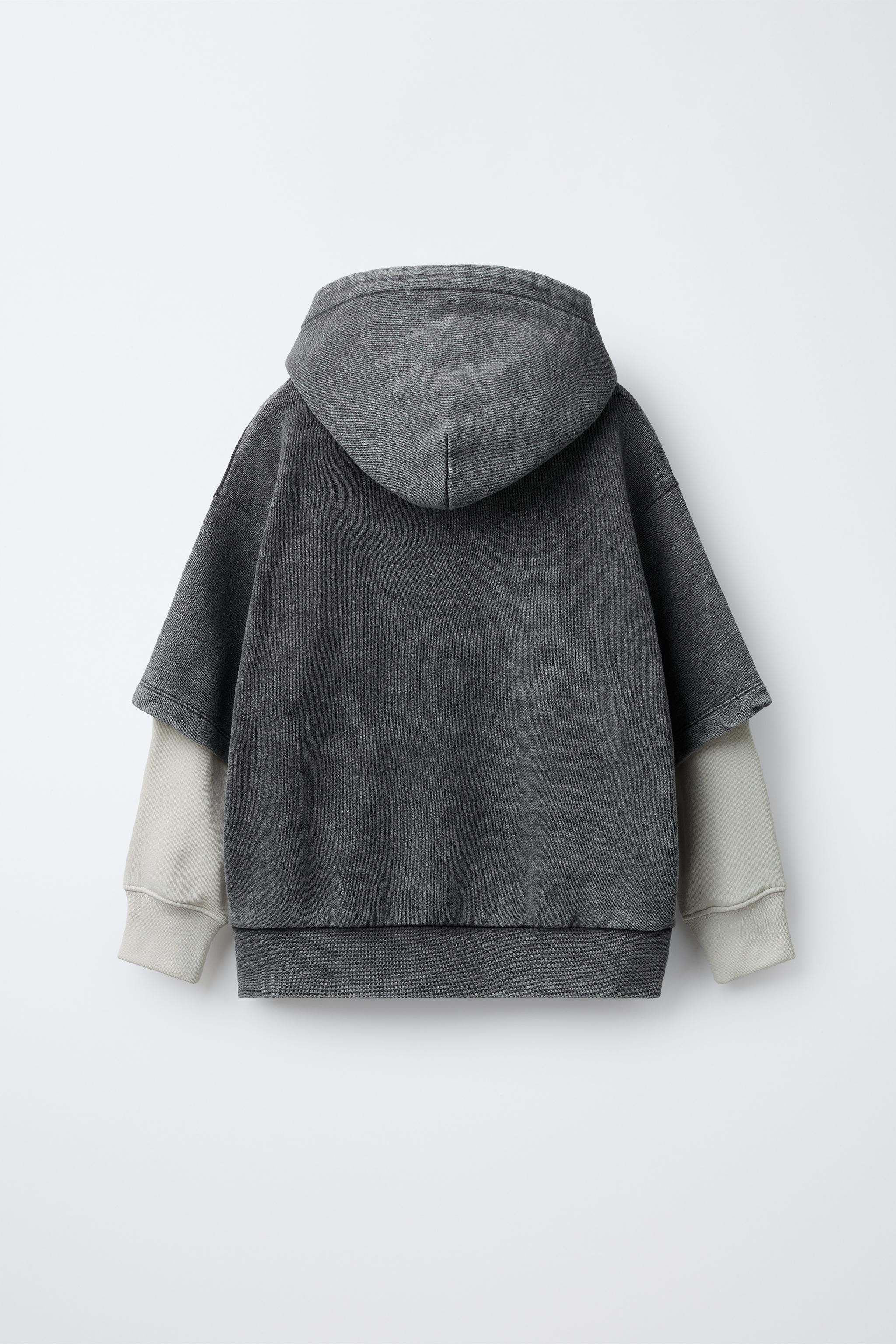 DOUBLE SLEEVE PRINT SWEATSHIRT