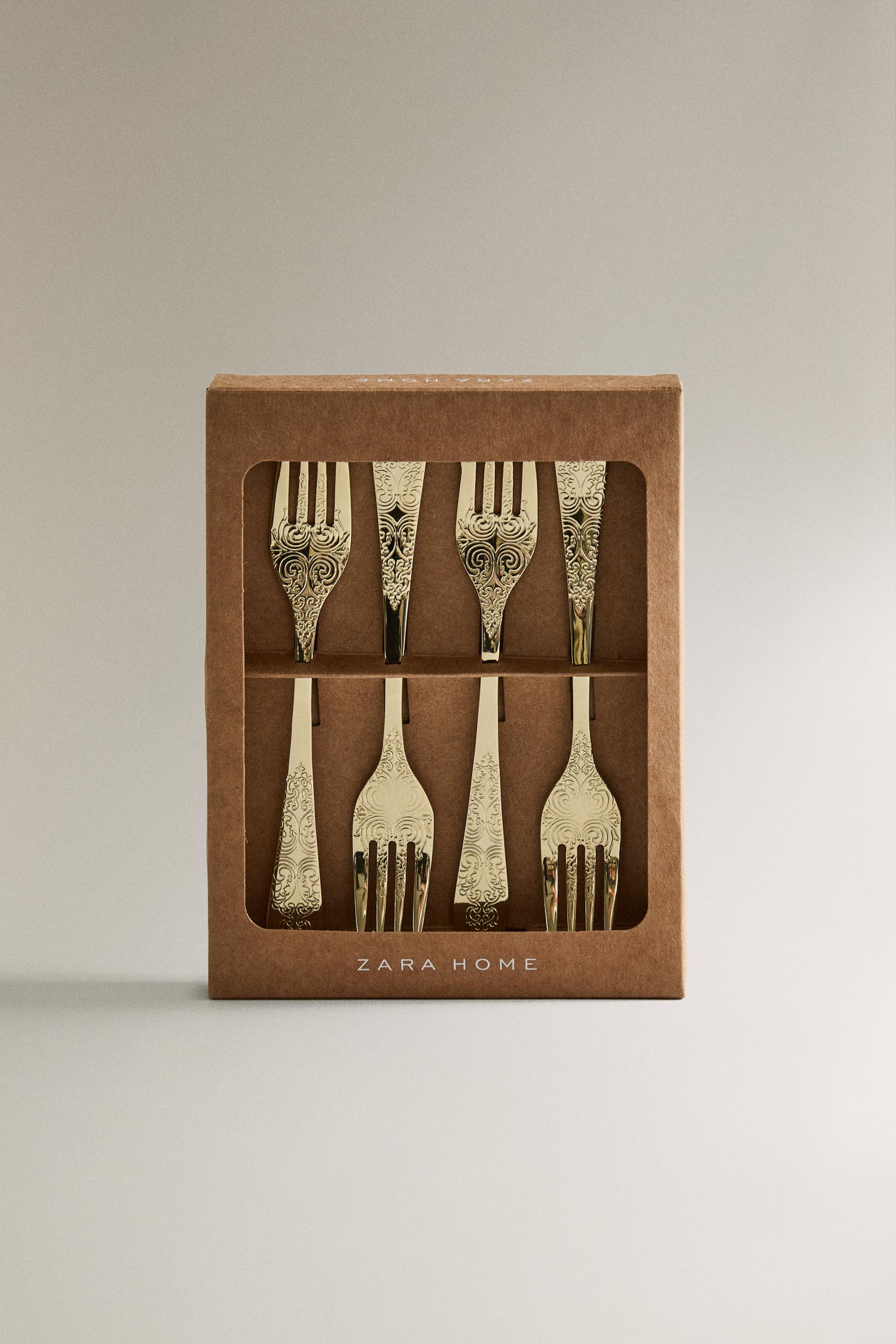 SET OF ENGRAVED FORKS (SET OF 4)