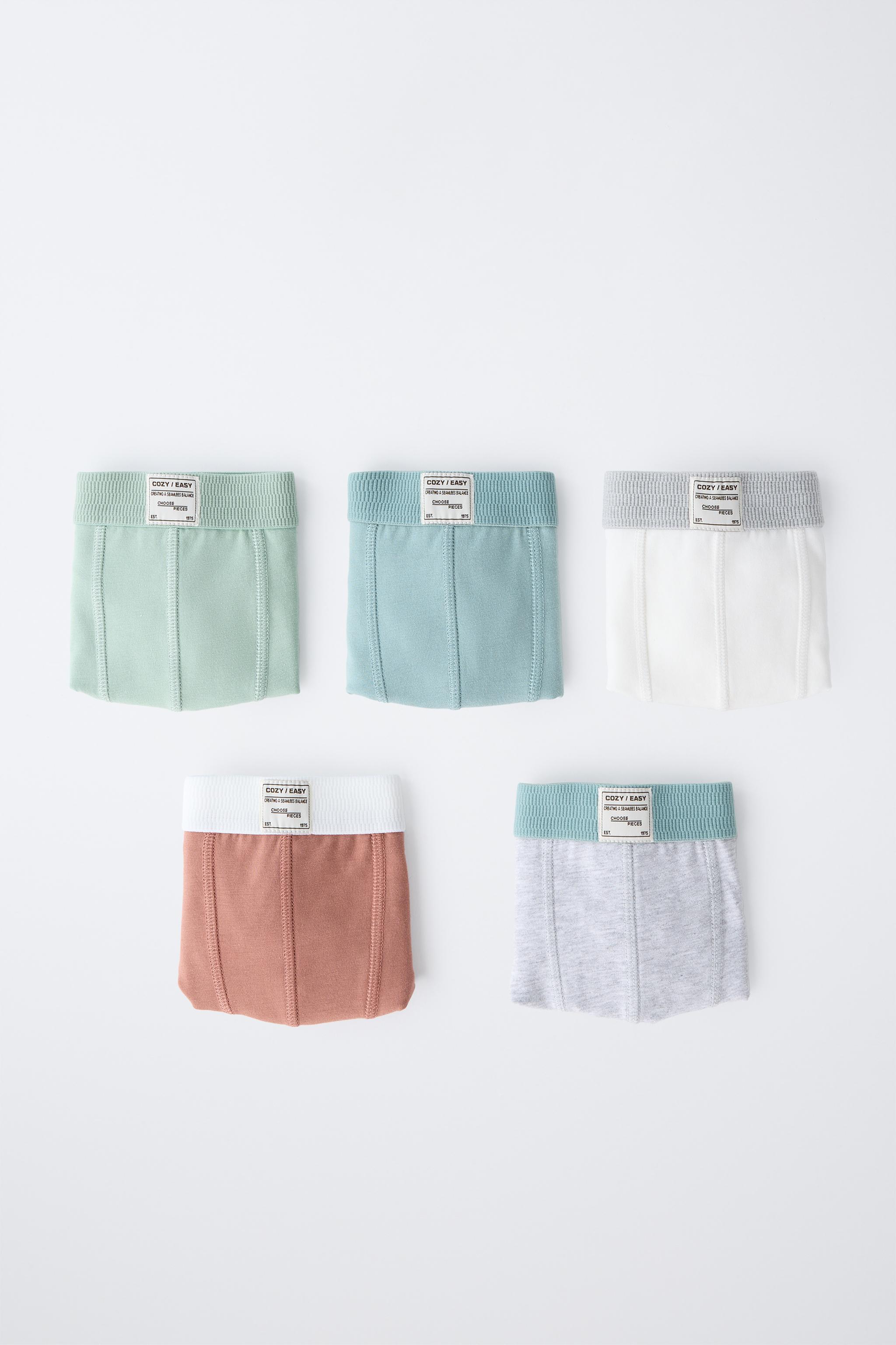 6-14/ FIVE-PACK OF BOXERS WITH LABEL