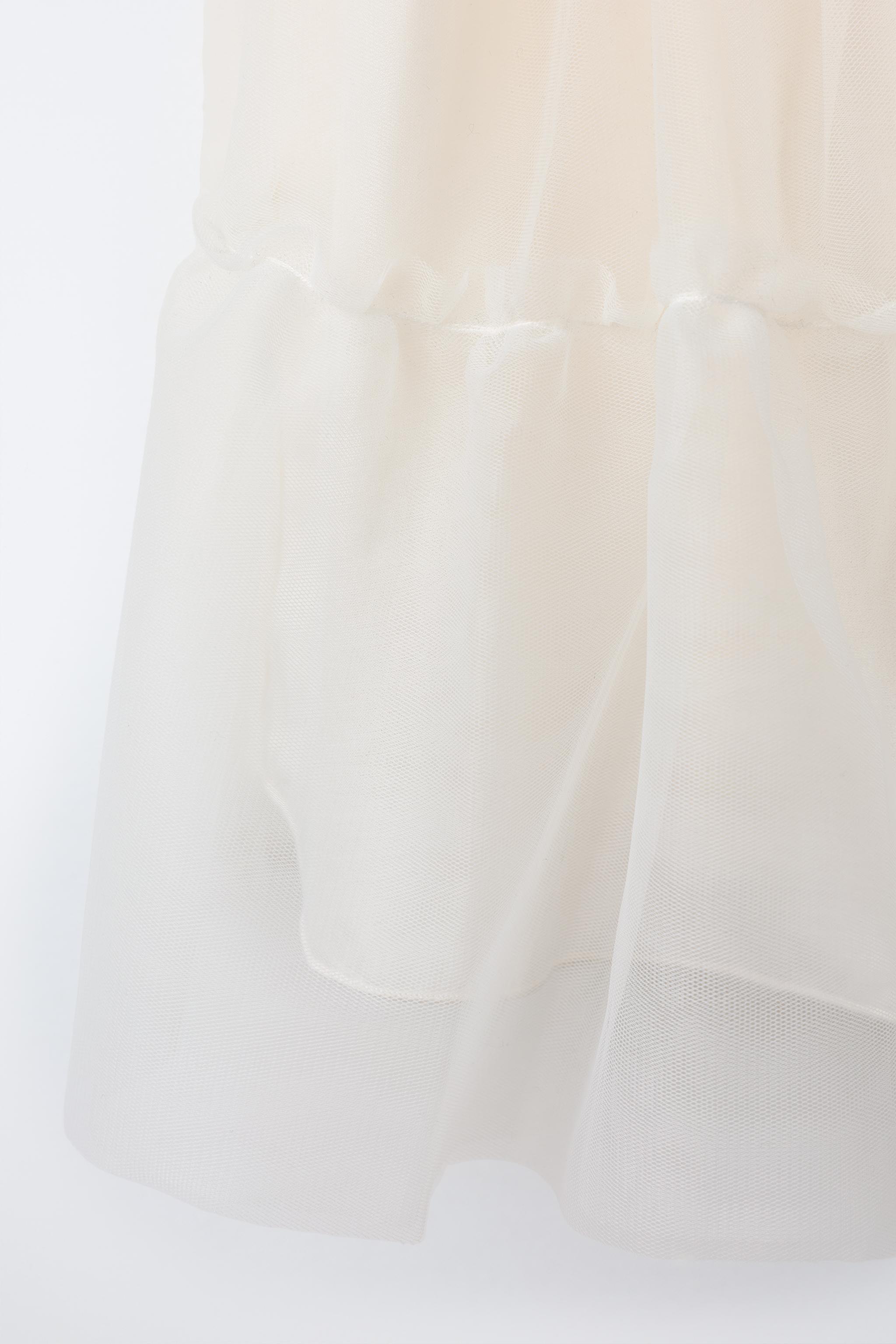 RUFFLED TULLE SKIRT