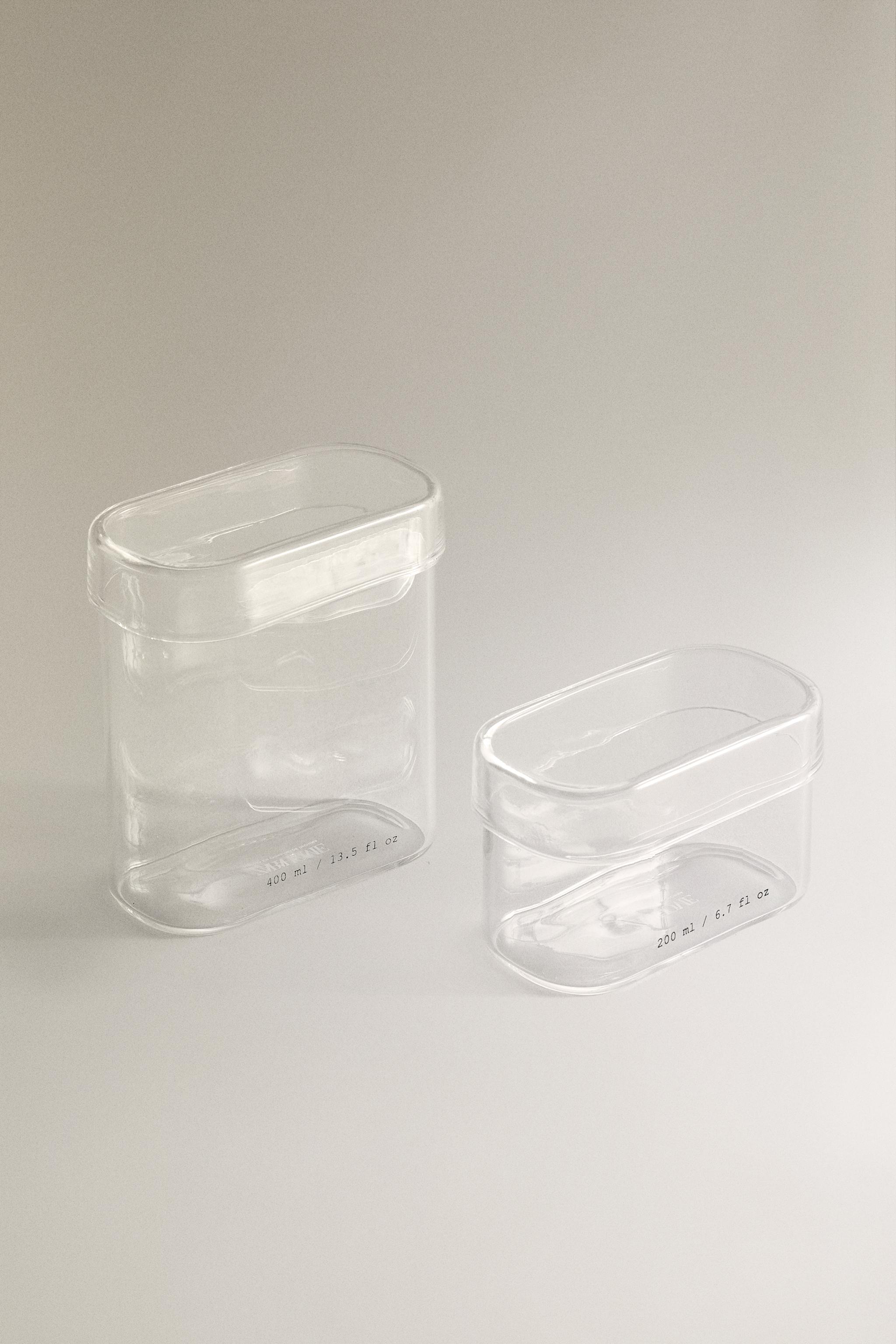 BOROSILICATE BATHROOM JAR WITH LETTERS