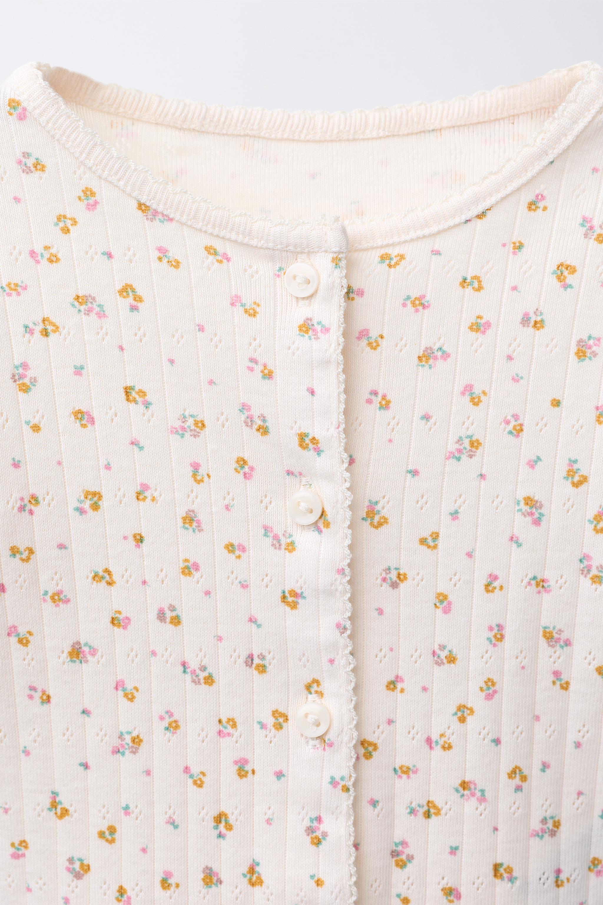 FLORAL PRINT CARDIGAN, BODYSUIT & LEGGING SET