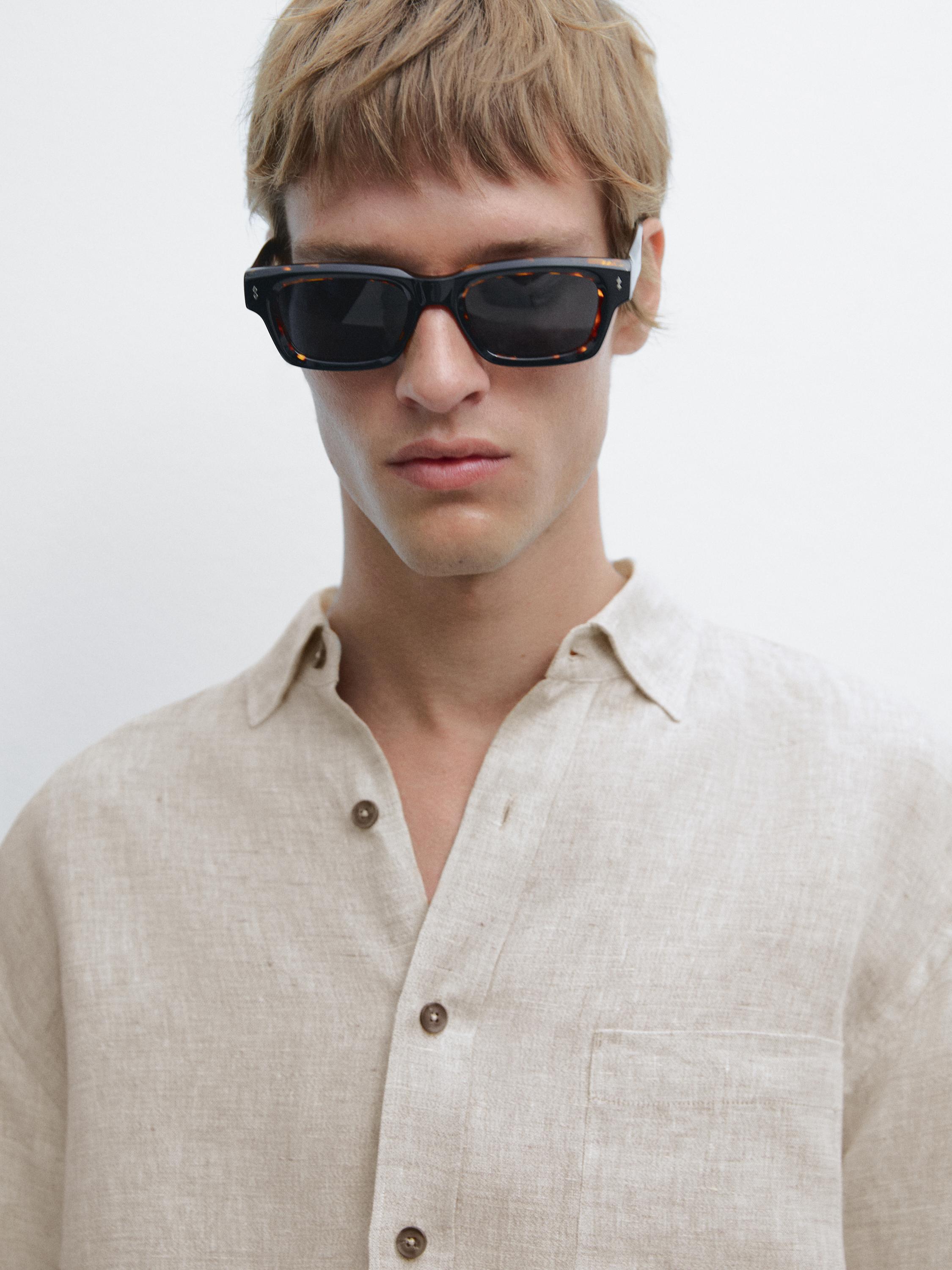 100% linen regular fit shirt