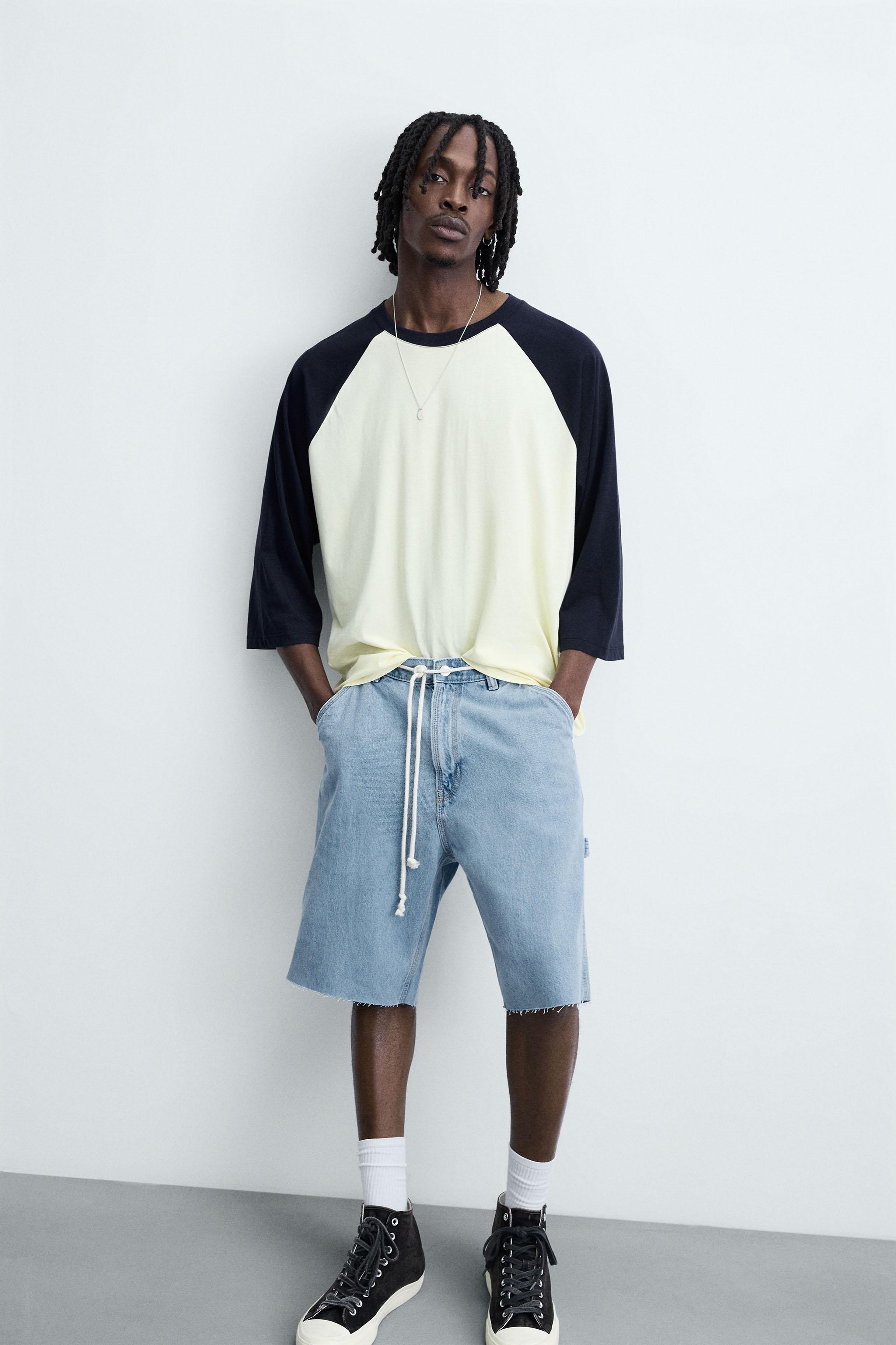 CARPENTER POCKET DENIM BERMUDA SHORTS