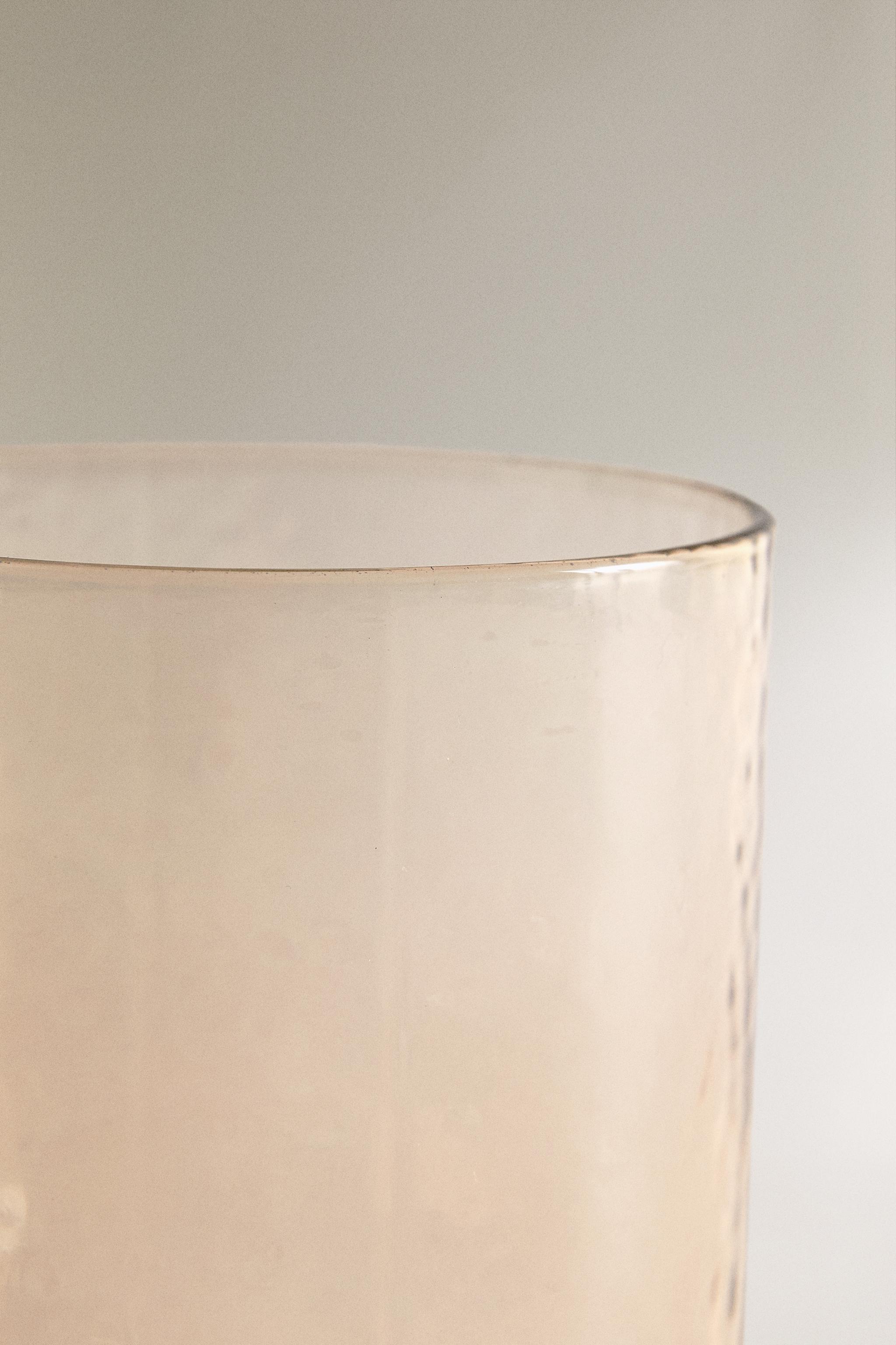 HAMMERED GLASS TUMBLER