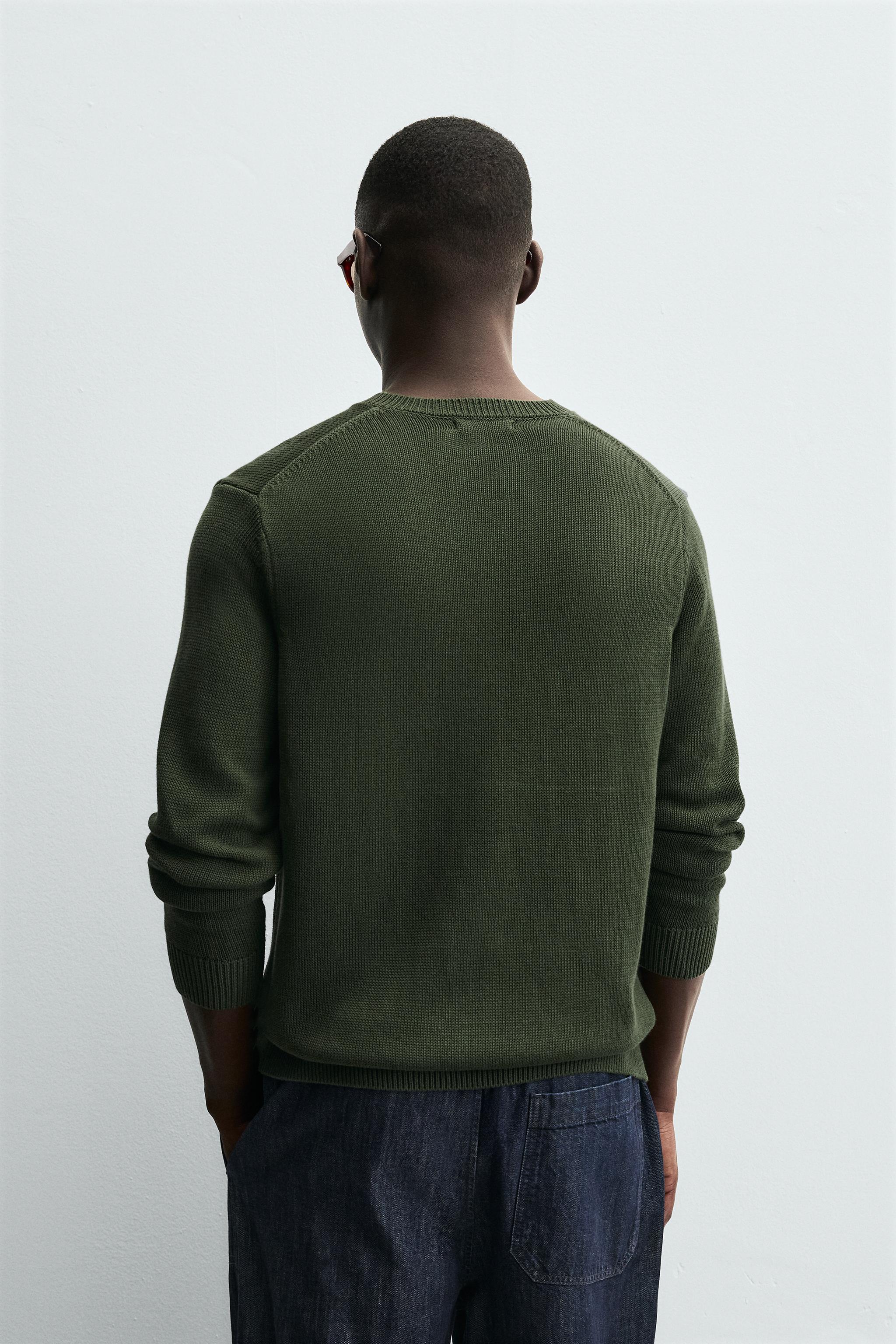 COTTON V-NECK SWEATER