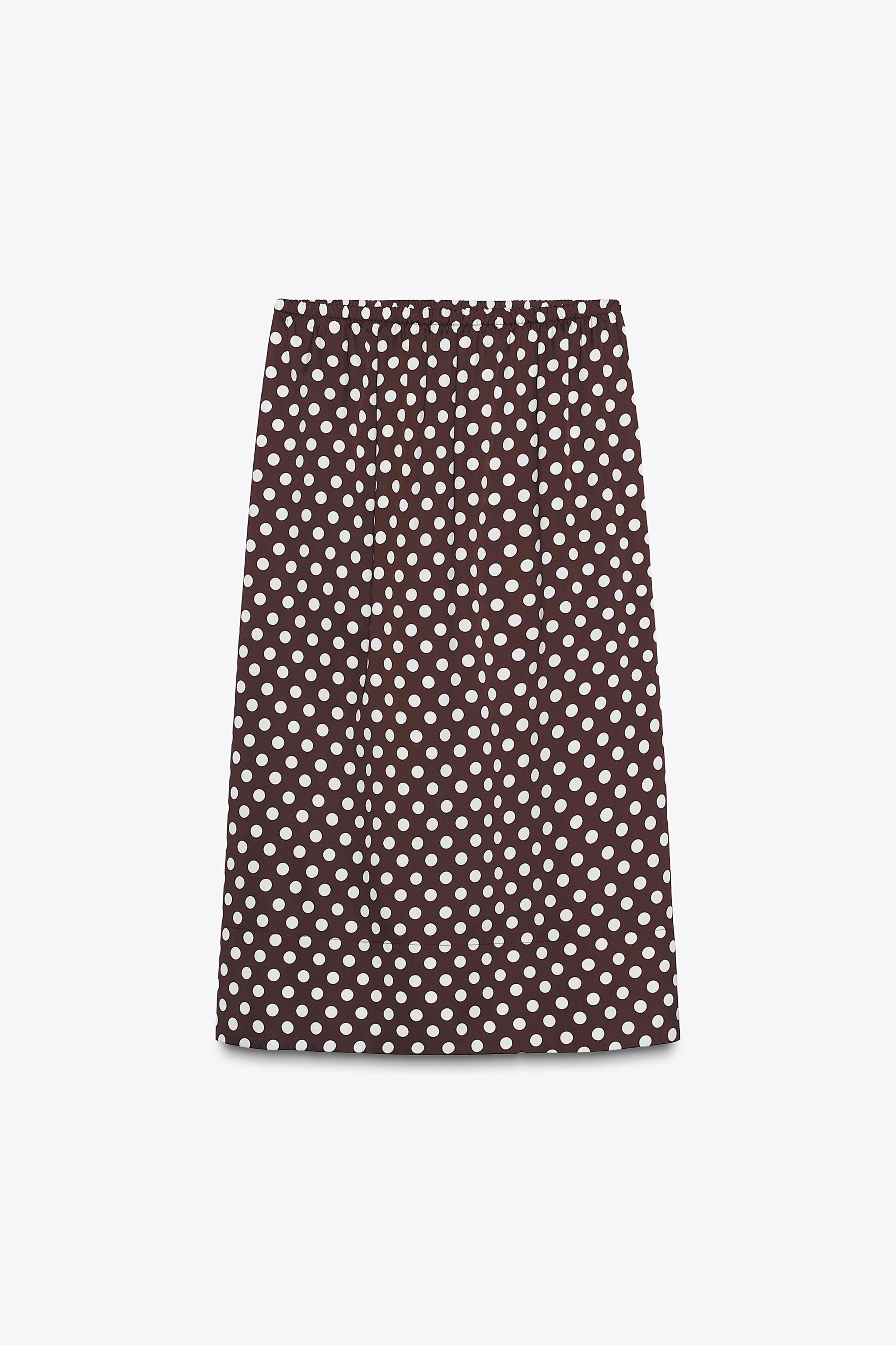 POLKA DOT MIDI SKIRT ZW COLLECTION