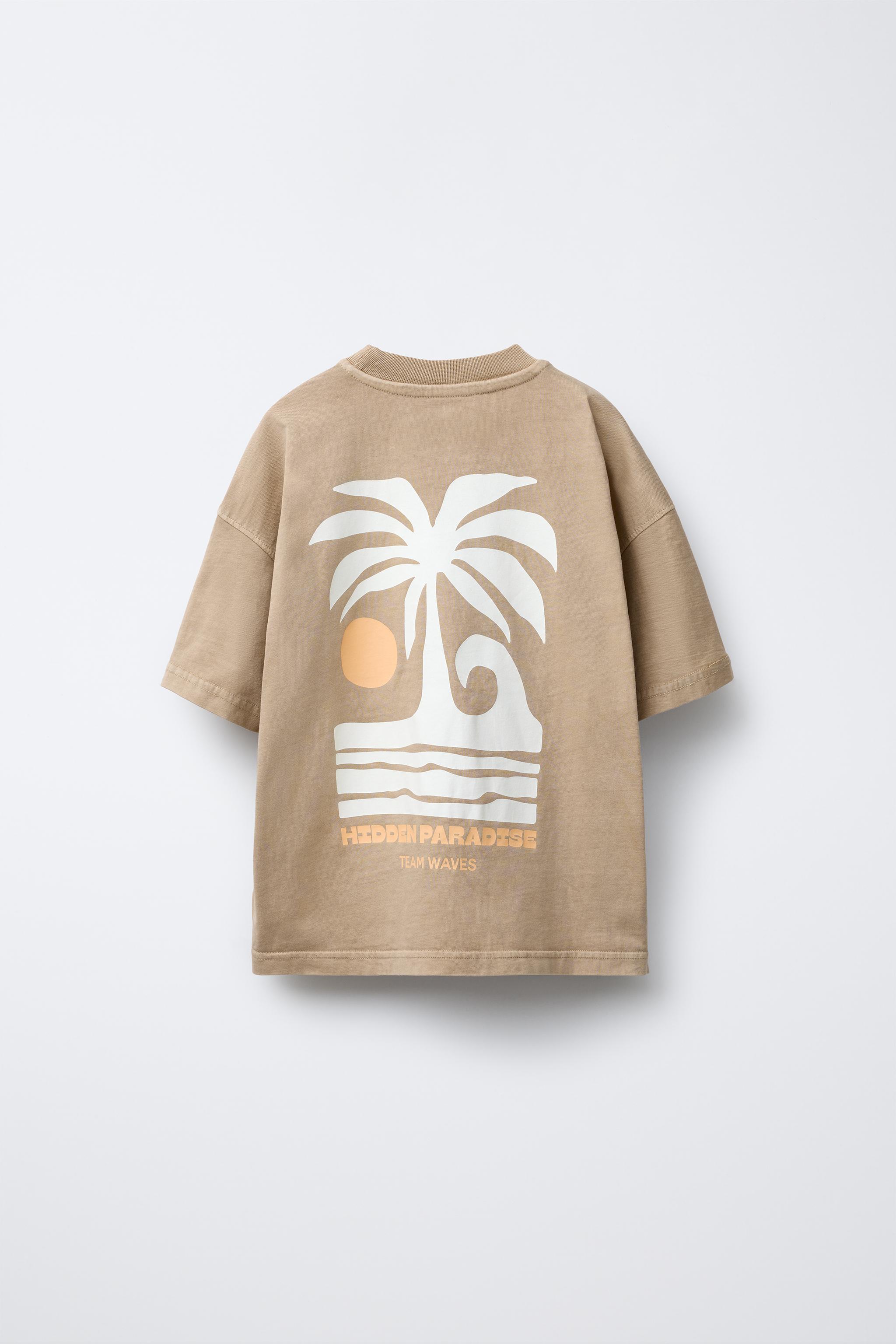 GARMENT DYE PRINT T-SHIRT AND BERMUDA SET